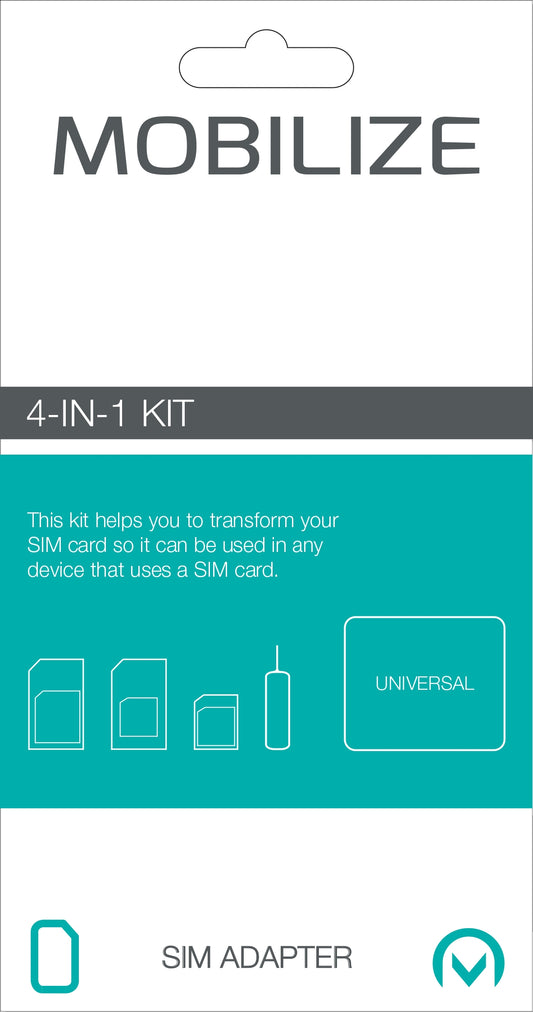 Mobilize Sim Adapter Kit 4-In-1