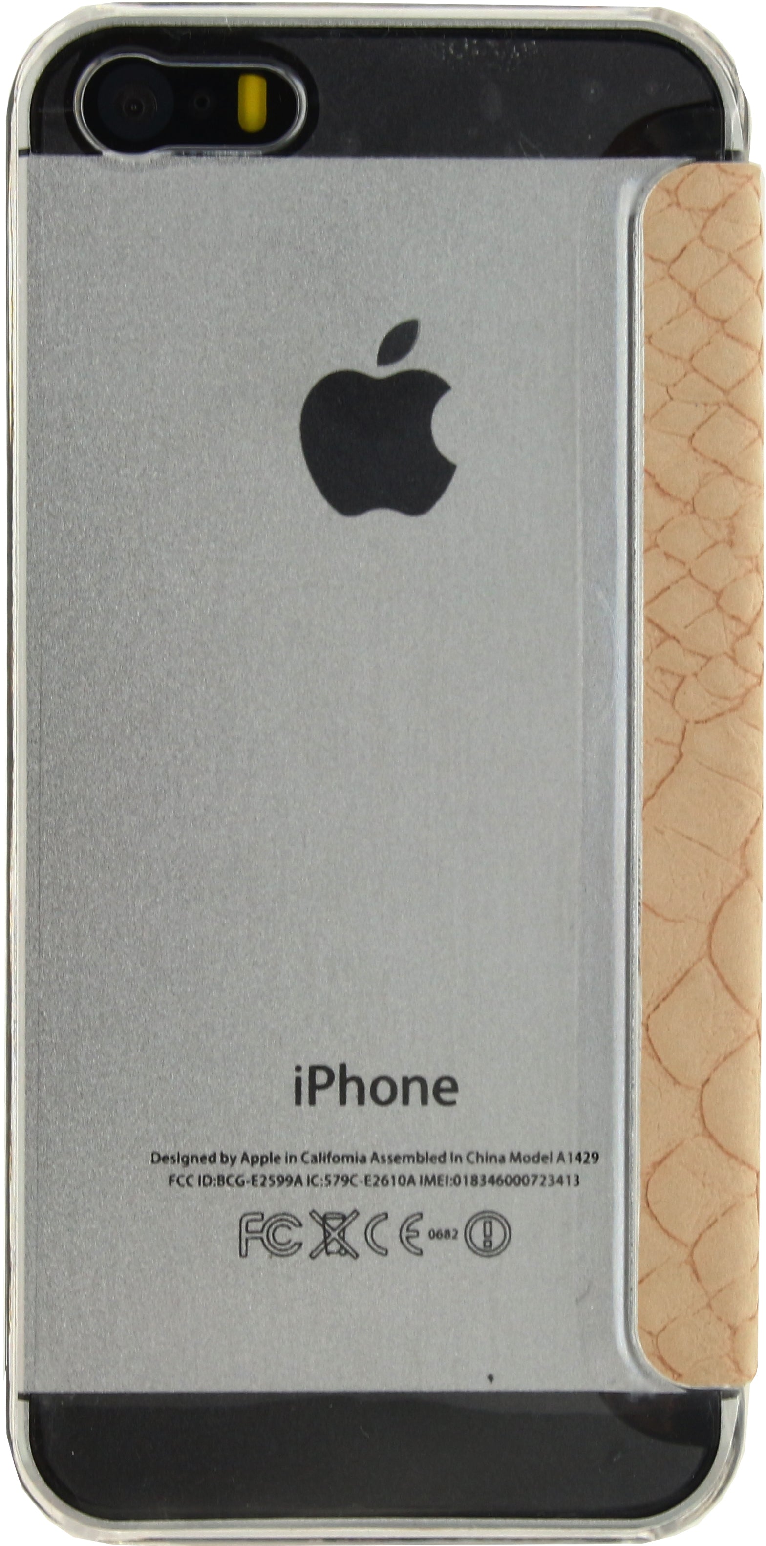 Mobilize Slim Gelly Booklet Apple Iphone 5/5S/Se Soft Snake Creamy Rose