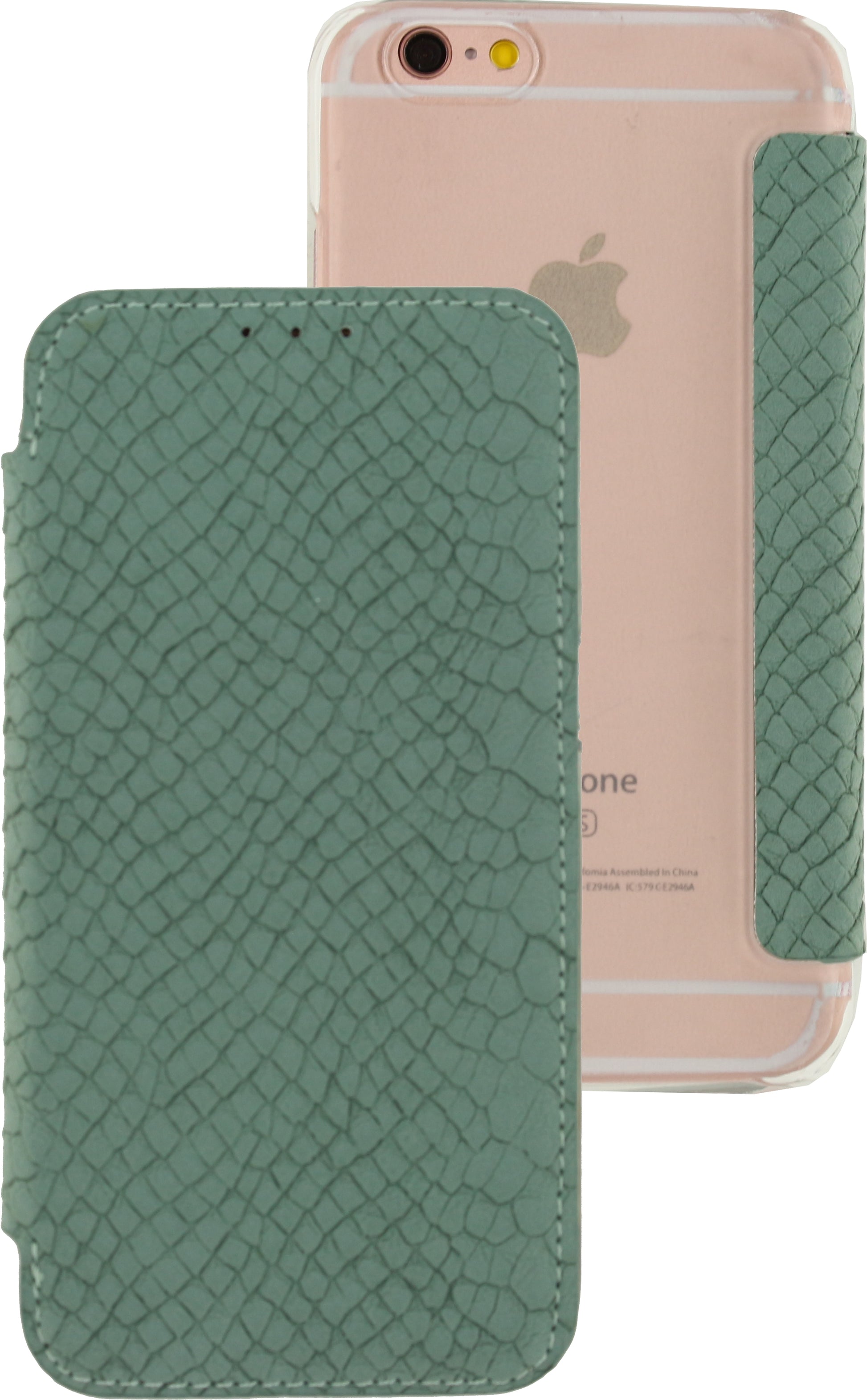Mobilize Slim Gelly Booklet Apple Iphone 6/6S Soft Snake Wild Moss