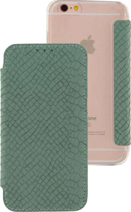 Mobilize Slim Gelly Booklet Apple Iphone 6/6S Soft Snake Wild Moss