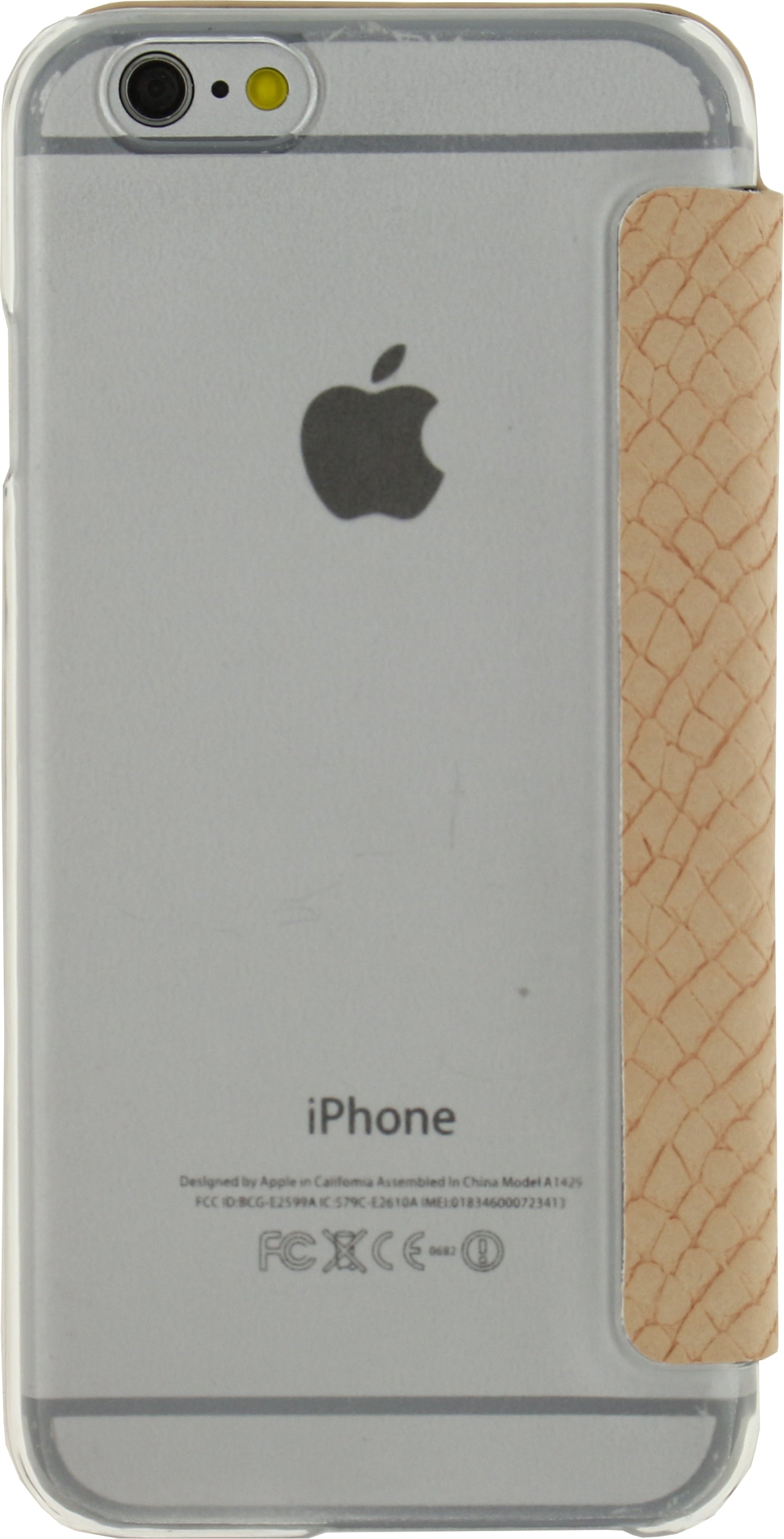 Mobilize Slim Gelly Booklet Apple Iphone 6/6S Soft Snake Creamy Rose