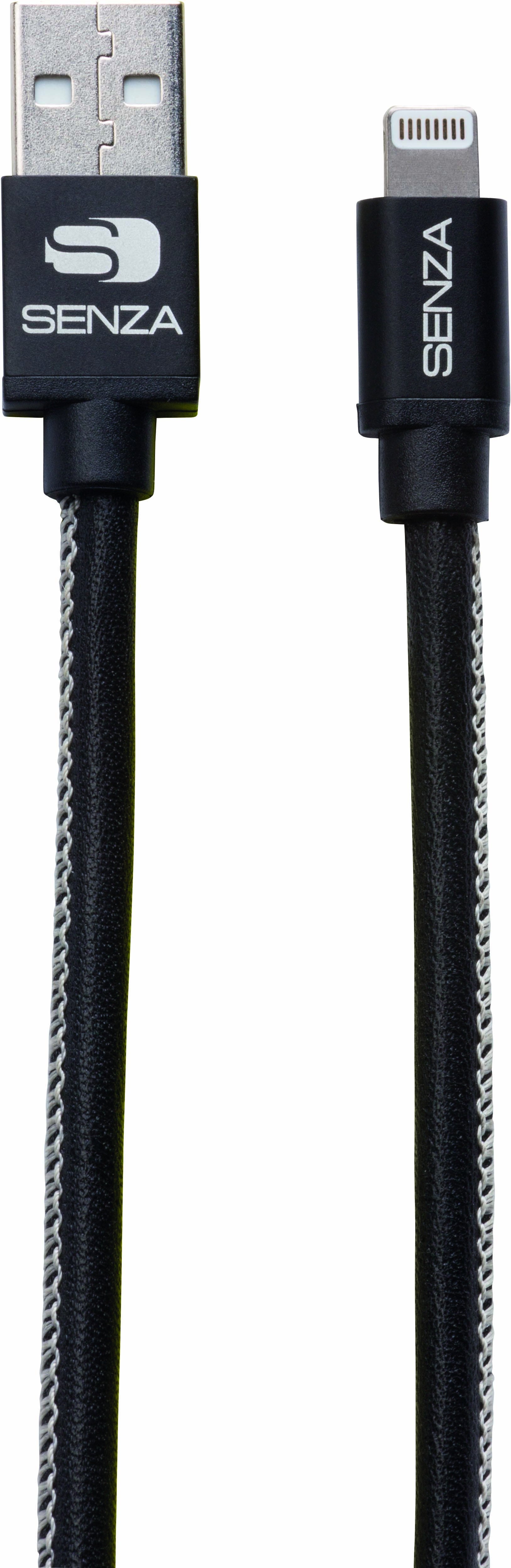 Senza Premium Leather Charge/Sync Cable Lightning 1.5M Black