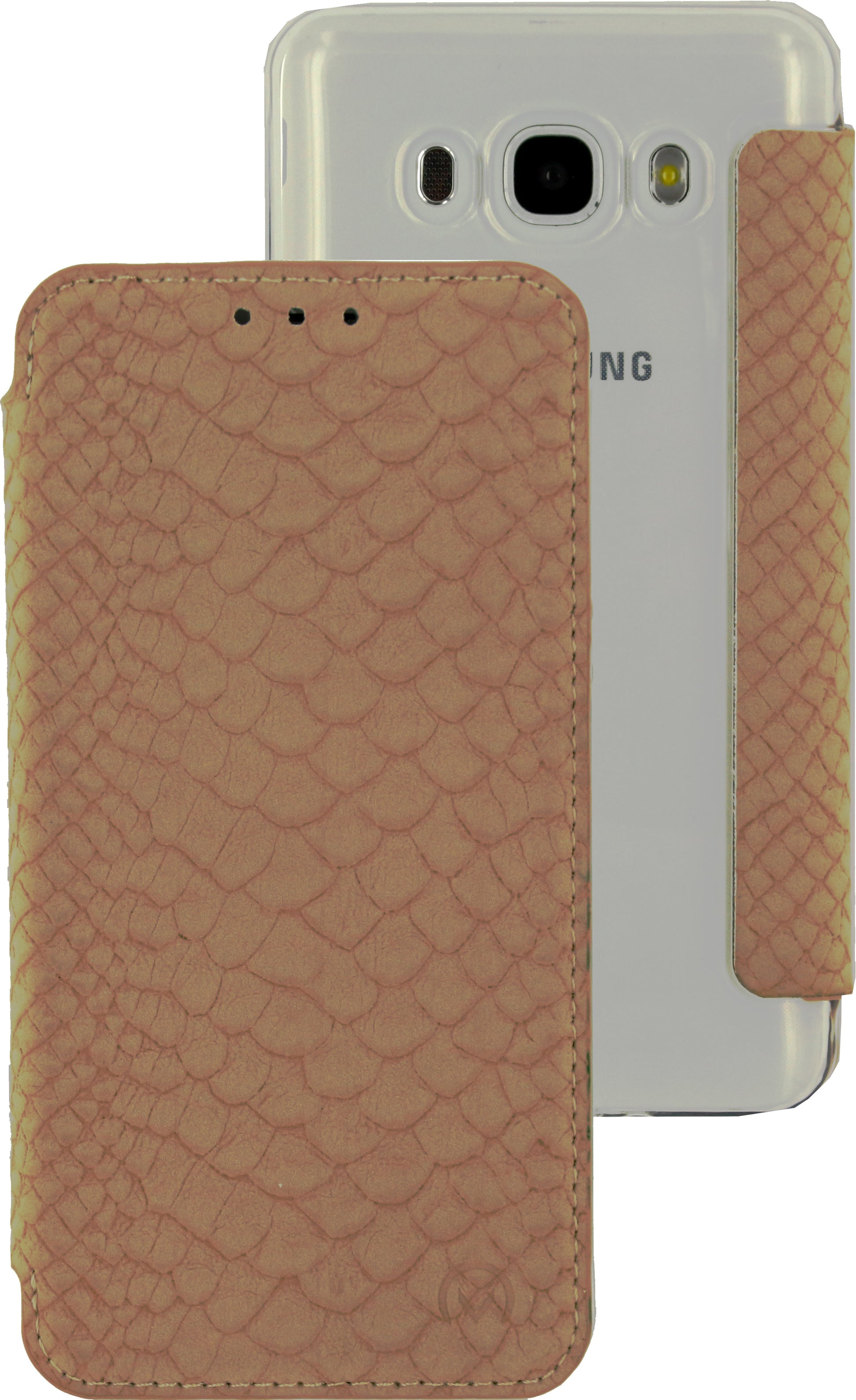 Mobilize Slim Gelly Booklet Samsung Galaxy J5 2016 Soft Snake Creamy Rose