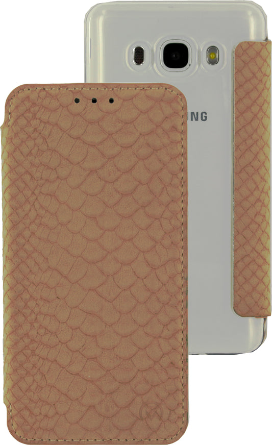 Mobilize Slim Gelly Booklet Samsung Galaxy J5 2016 Soft Snake Creamy Rose