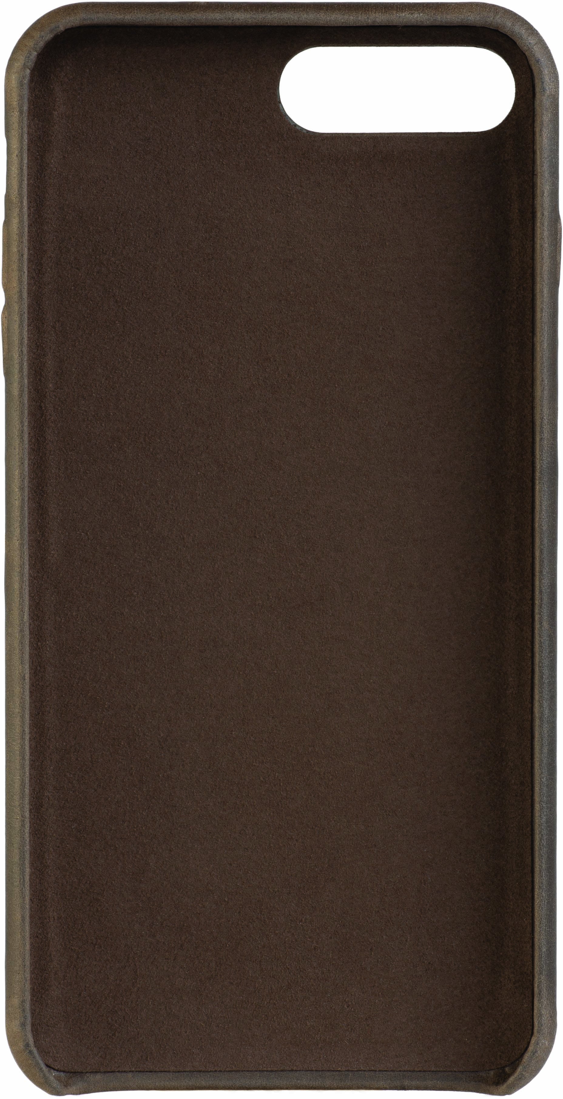 Senza Raw Leather Cover Apple Iphone 7 Plus/8 Plus Chestnut Brown