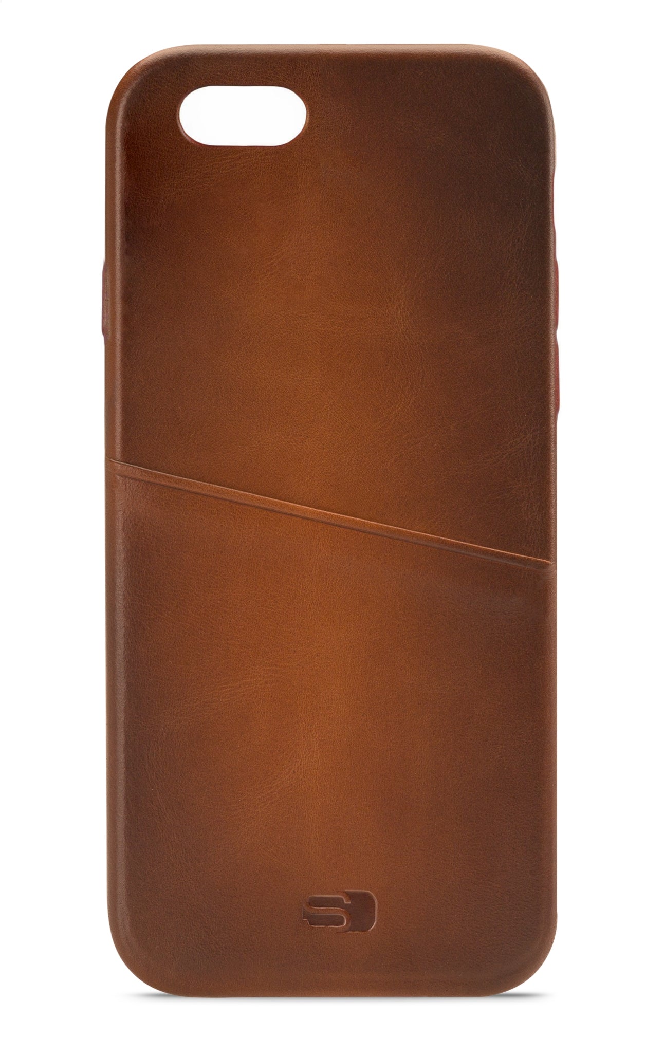 Senza Desire Leather Cover With Card Slot Apple Iphone 6/6S Burned Cognac