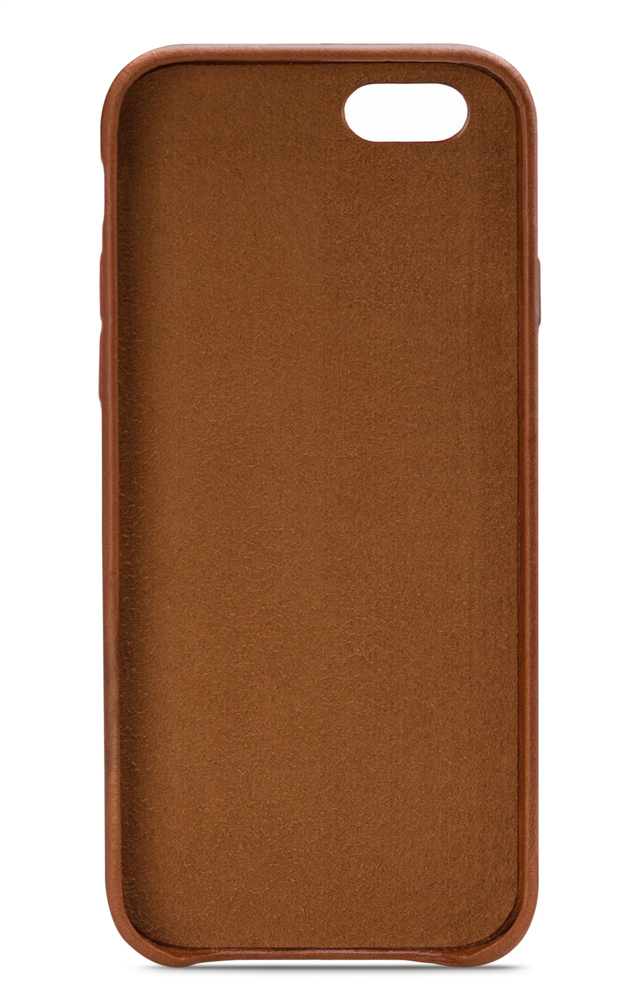 Senza Desire Leather Cover With Card Slot Apple Iphone 6/6S Burned Cognac