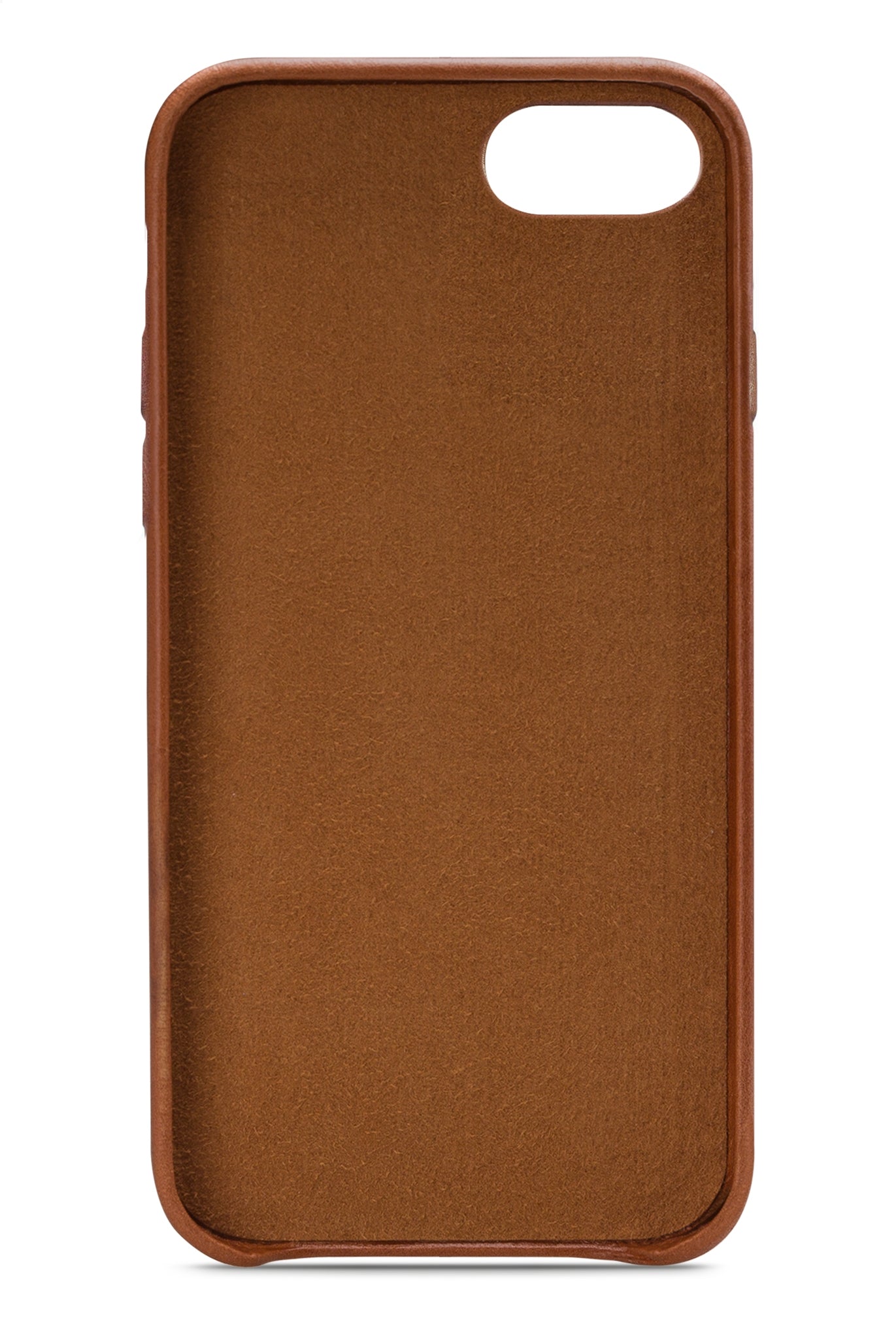 Senza Desire Leather Cover With Card Slot Apple Iphone 7/8/Se (2020/2022) Burned Cognac
