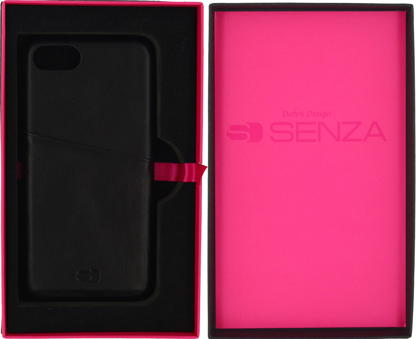 Senza Pure Leather Cover With Card Slot Apple Iphone 7/8/Se (2020/2022) Deep Black