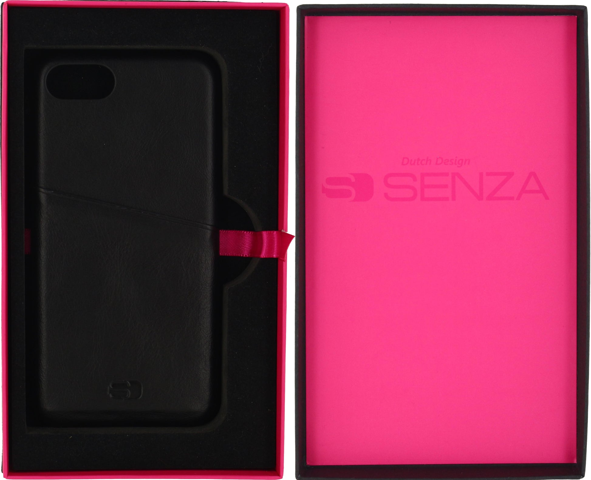 Senza Pure Leather Cover With Card Slot Apple Iphone 7/8/Se (2020/2022) Deep Black