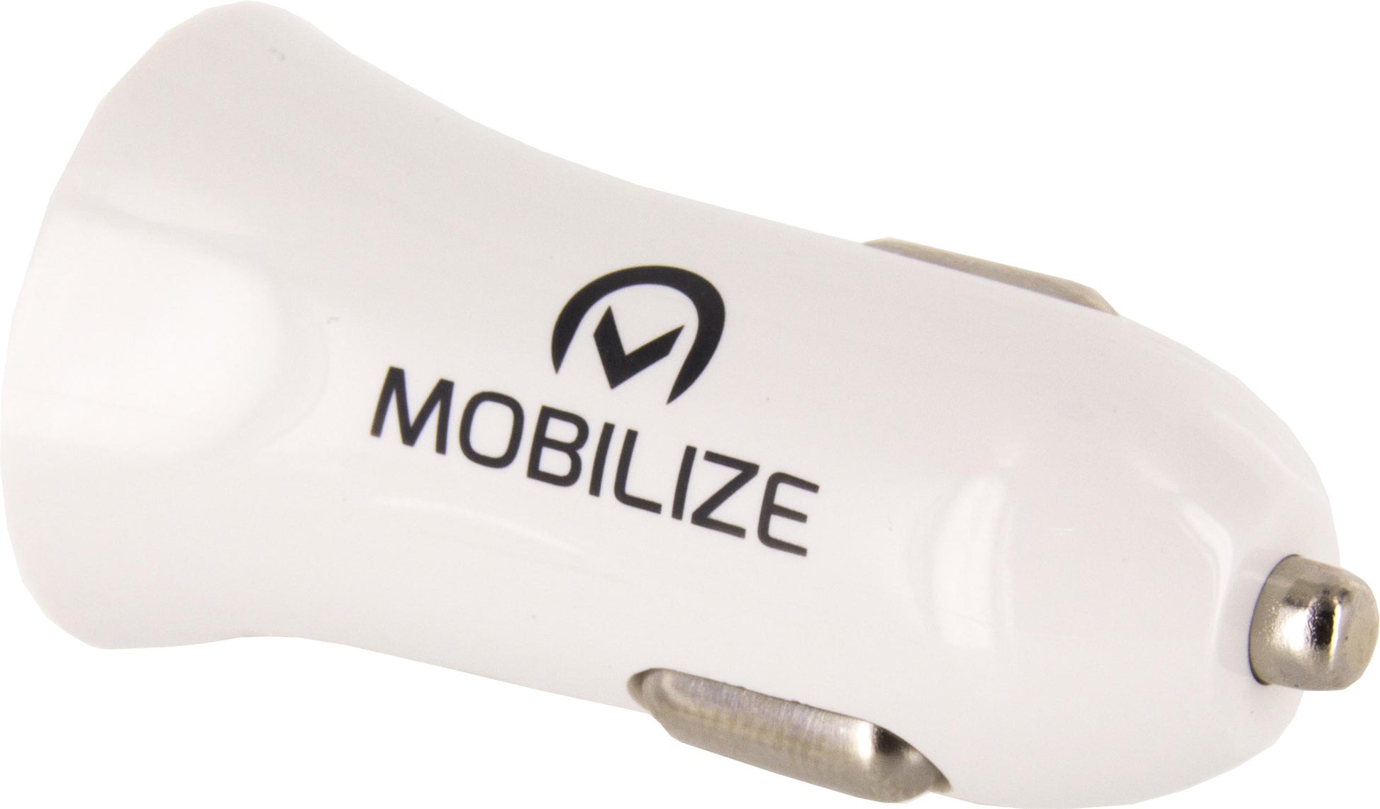 Mobilize Car Charger 2X Usb 24W + Usb To Apple Mfi Lighting Cable 1M. White