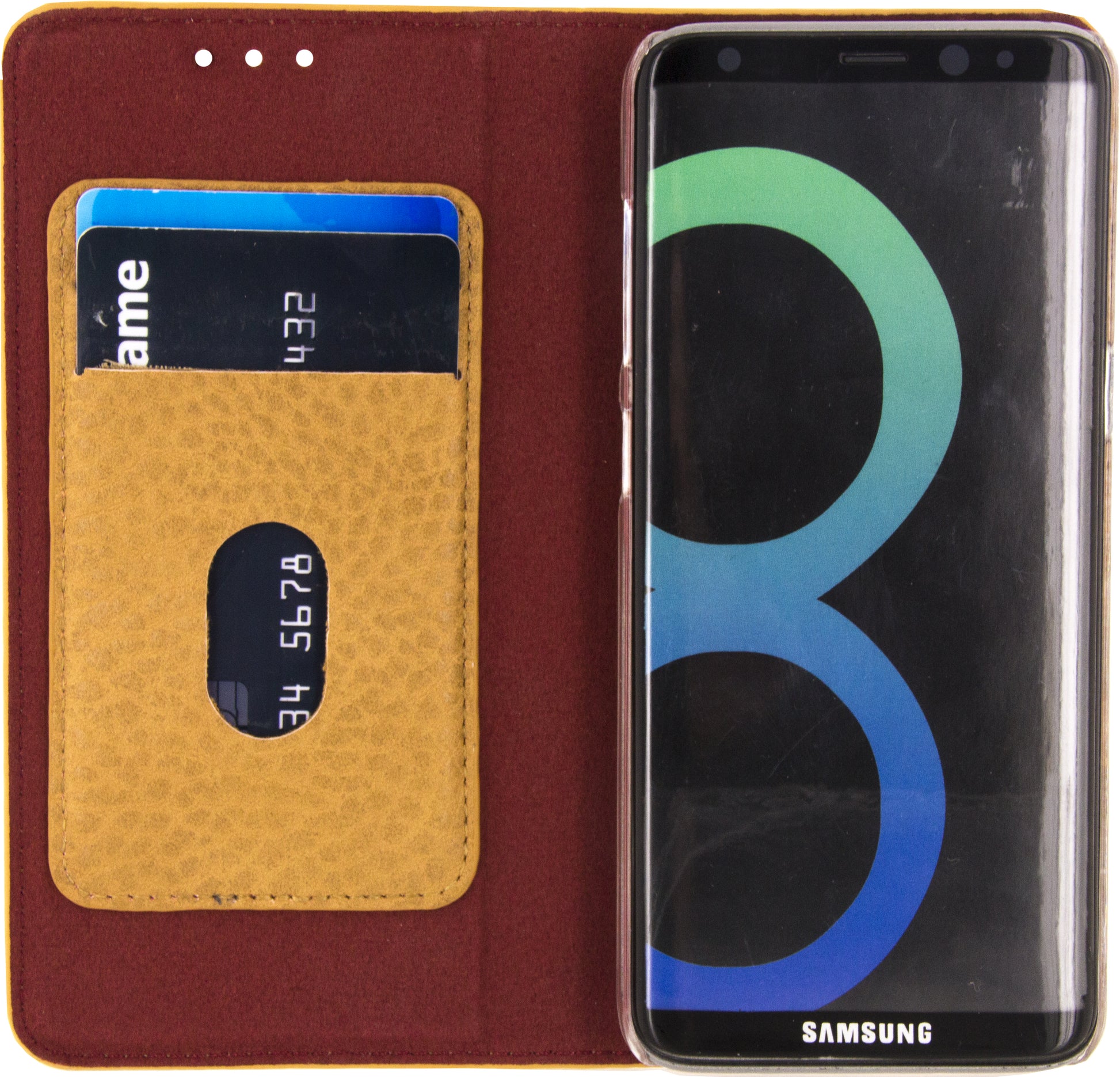 Mobilize Detachable Wallet Book Case Samsung Galaxy S8 Terracotta With Copper Closing