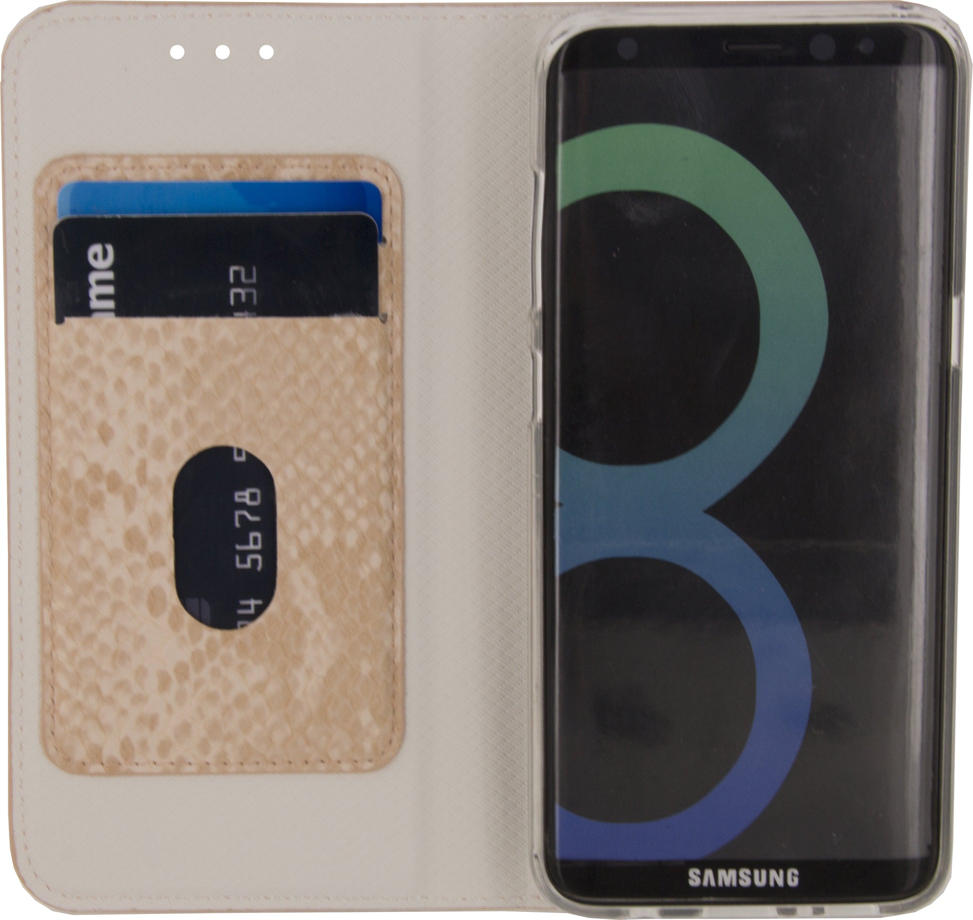 Mobilize Special Premium Gelly Book Case Samsung Galaxy S8 Snake Light Peach