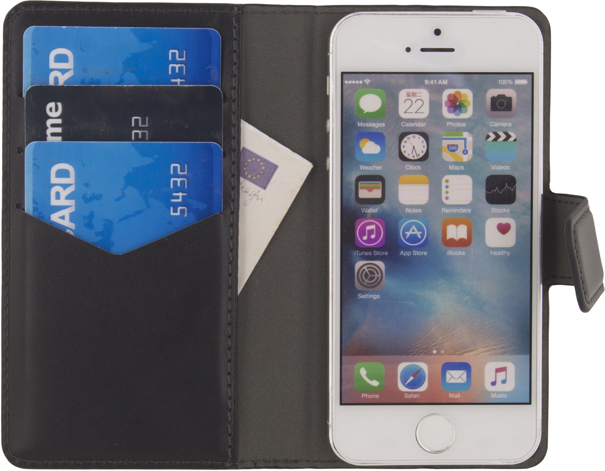 Mobilize Classic Universal Wallet Book Case M Black
