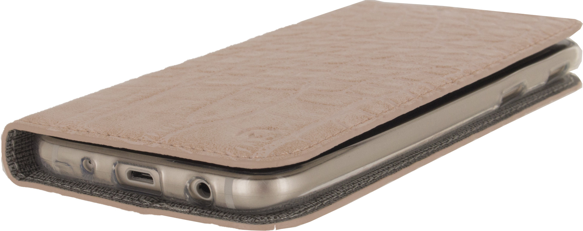 Mobilize Premium Gelly Book Case Samsung Galaxy J7 2017 Alligator Coral Pink