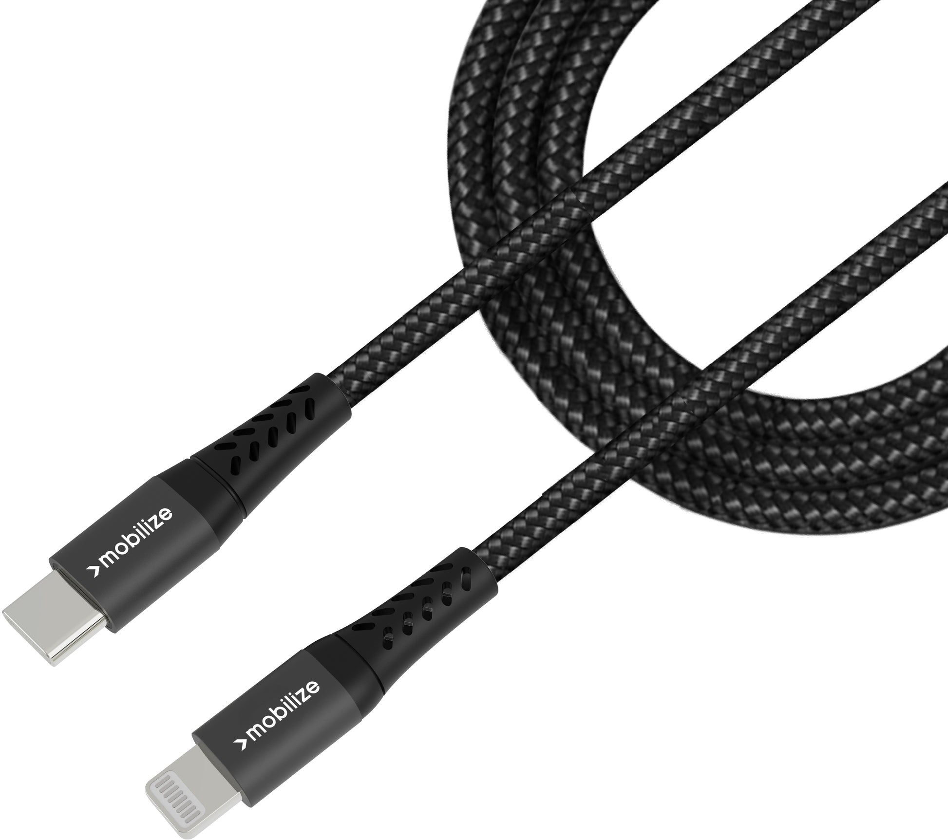Mobilize Strong Nylon Cable Usb-C To Mfi Lightning 1M. 60W Black