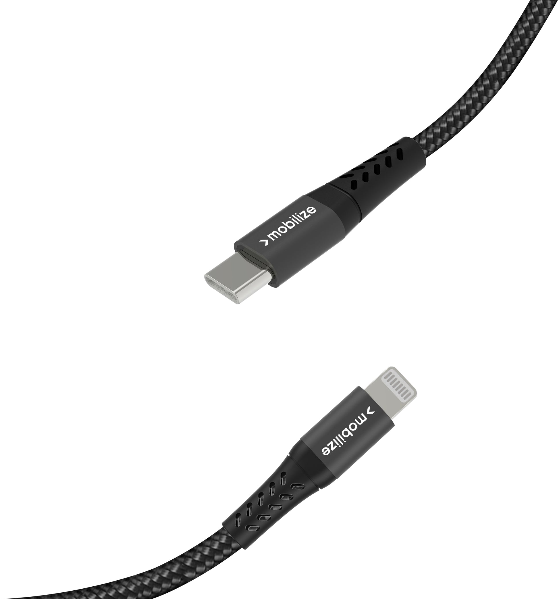 Mobilize Strong Nylon Cable Usb-C To Mfi Lightning 1M. 60W Black