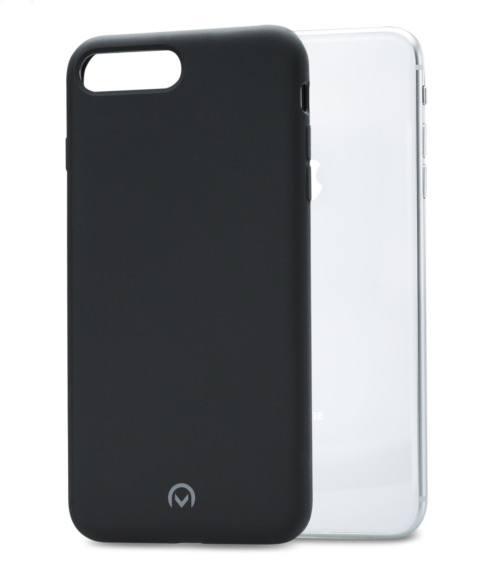 Mobilize Solid Silicone Case Apple Iphone 7 Plus/8 Plus Black