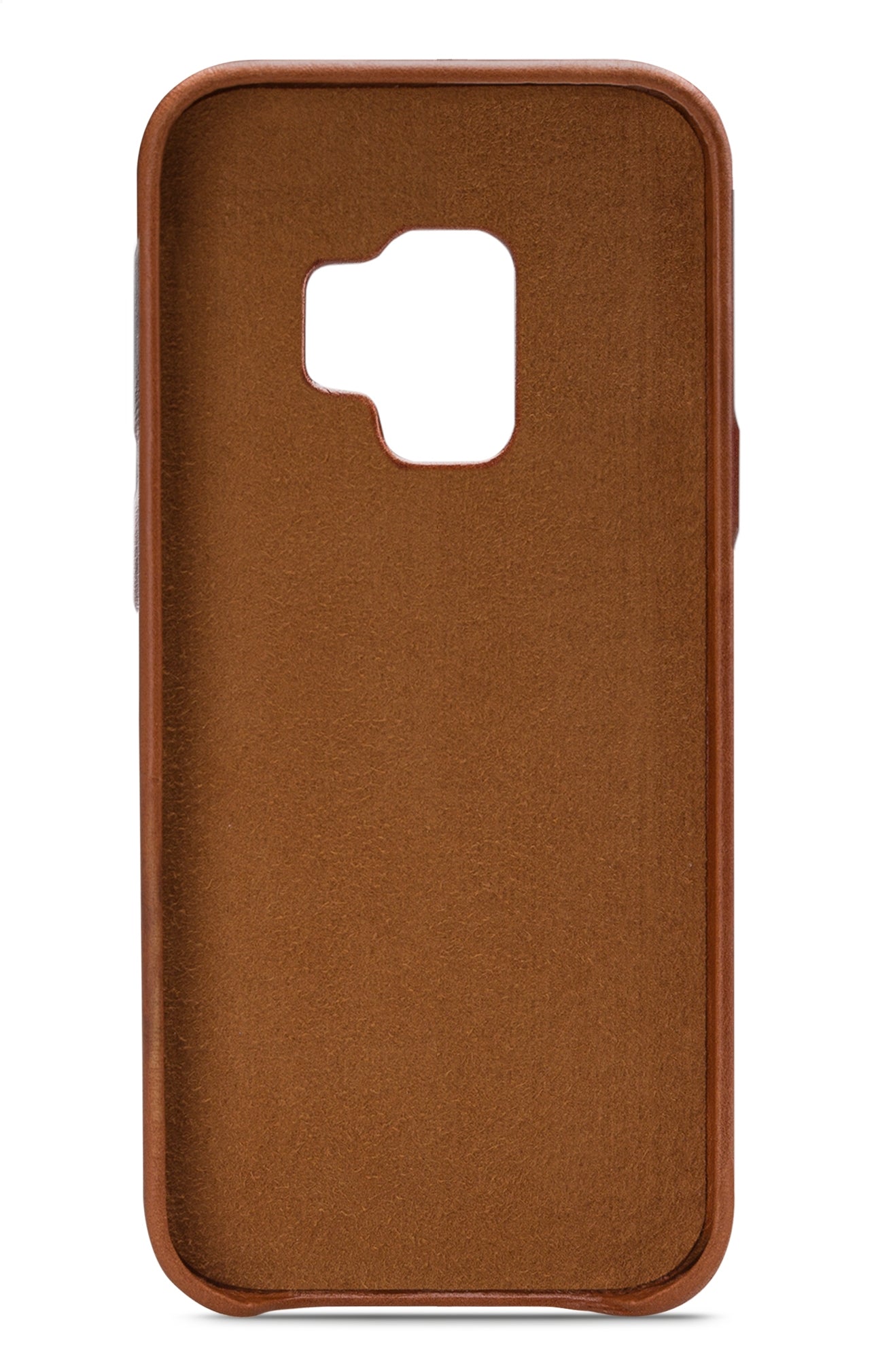 Senza Desire Leather Cover Samsung Galaxy S9 Burned Cognac