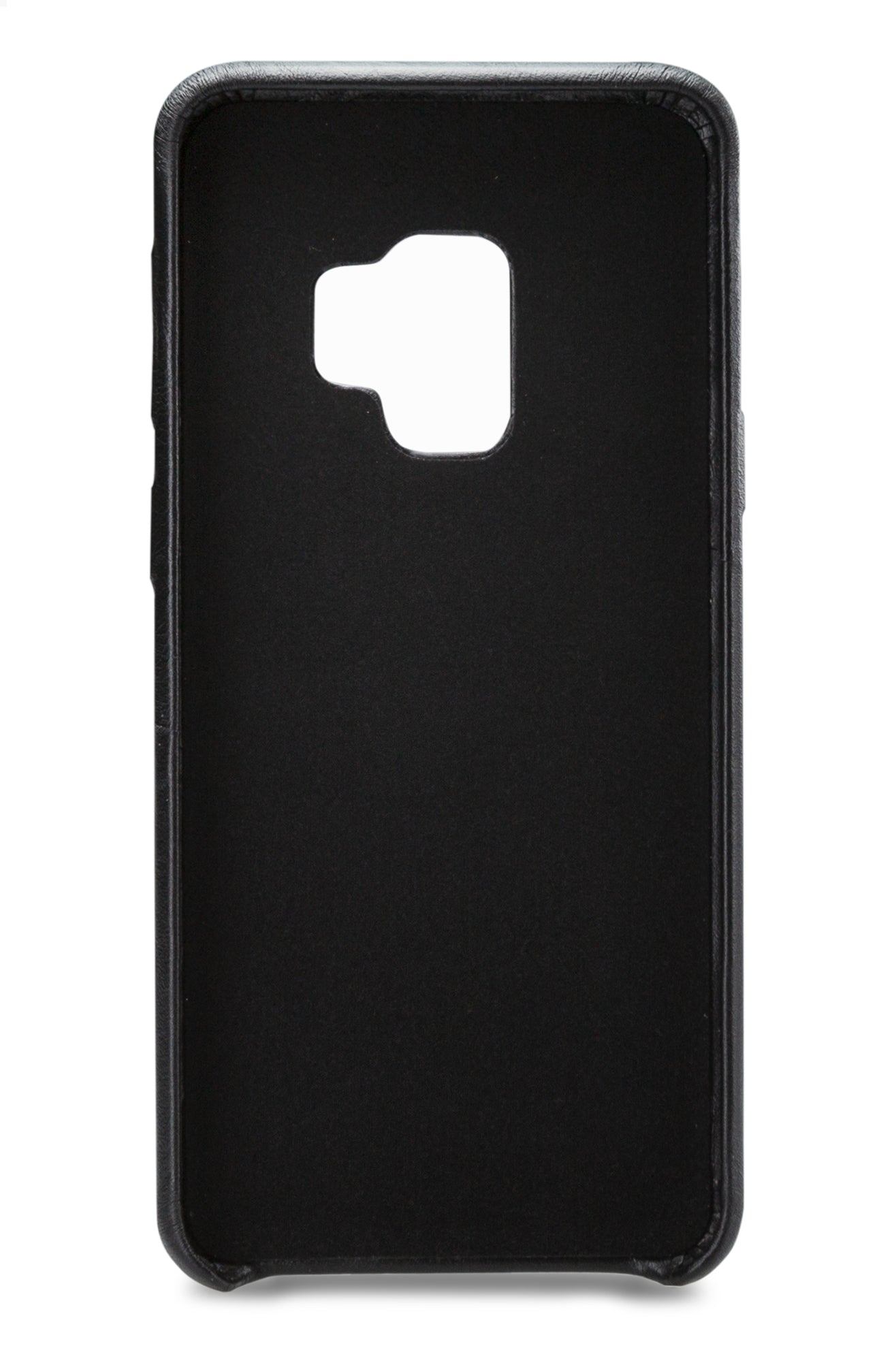 Senza Pure Leather Cover With Card Slot Samsung Galaxy S9 Deep Black