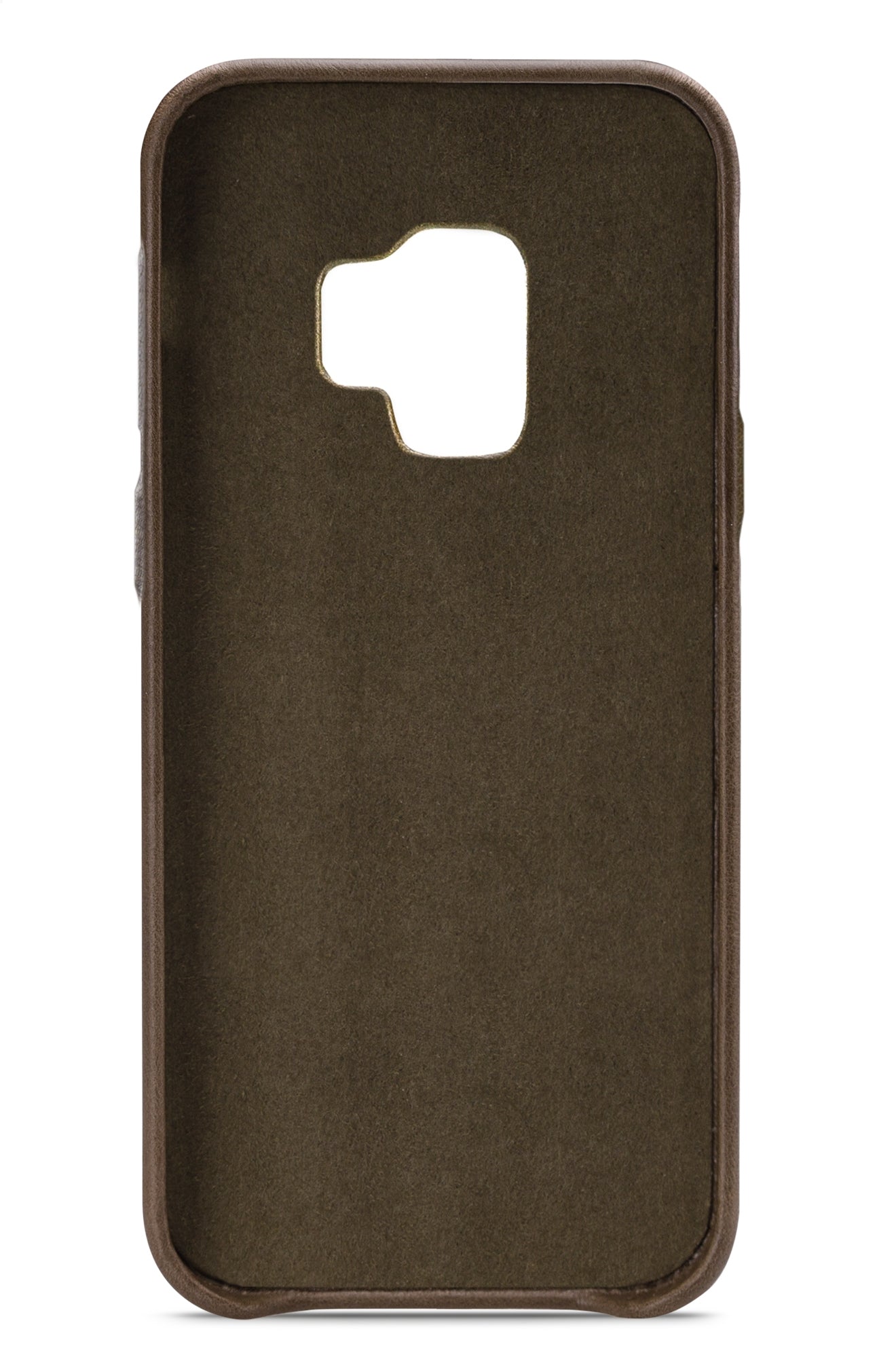 Senza Desire Leather Cover With Card Slot Samsung Galaxy S9 Burned Olive