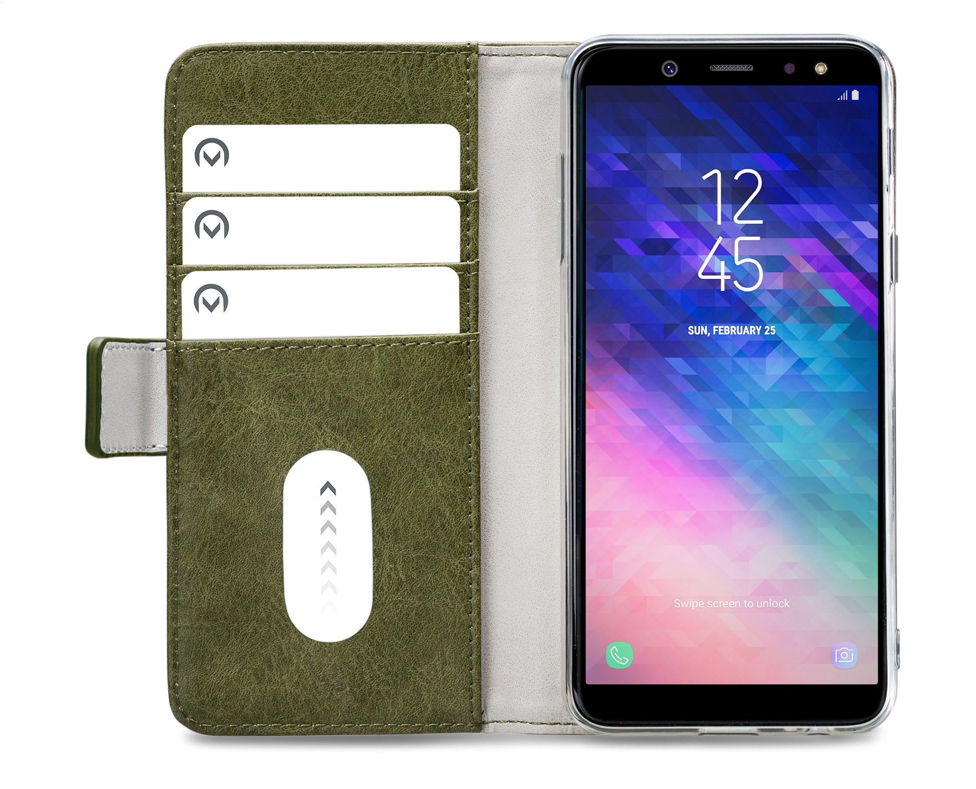 Mobilize Elite Gelly Wallet Book Case Samsung Galaxy A6+ 2018 Green