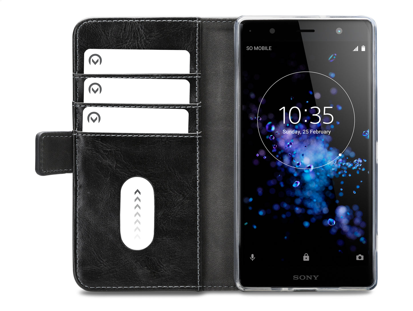Mobilize Elite Gelly Wallet Book Case Sony Xperia Xz2 Premium Black