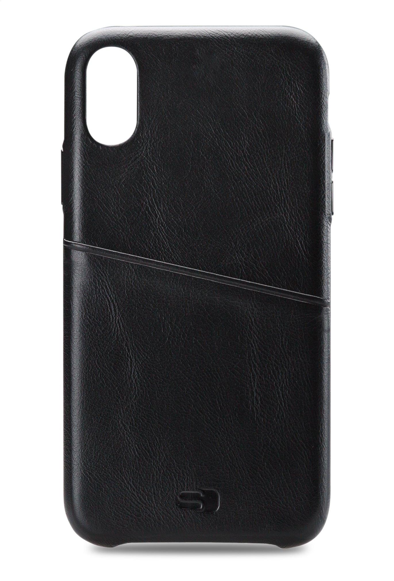 Senza Pure Leather Cover With Card Slot Apple Iphone Xr Deep Black