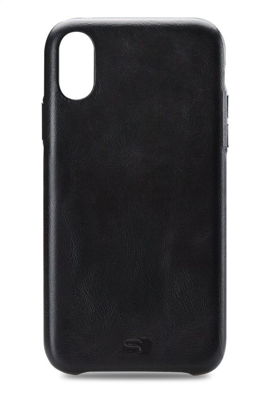 Senza Pure Leather Cover Apple Iphone Xs Max Deep Black