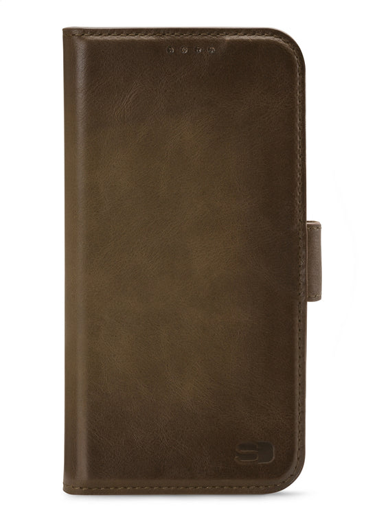 Senza Desire Leather Wallet Apple Iphone Xs Max Burned Olive