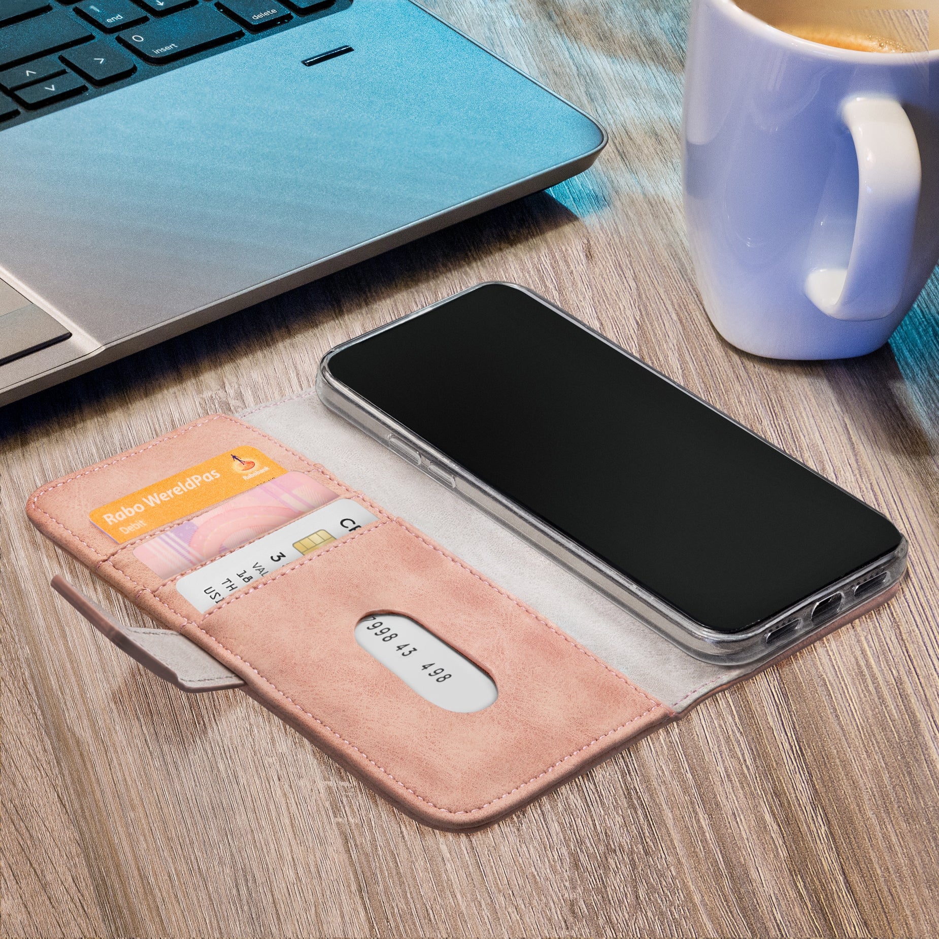 Mobilize Elite Gelly Wallet Book Case Samsung Galaxy A7 2018 Soft Pink