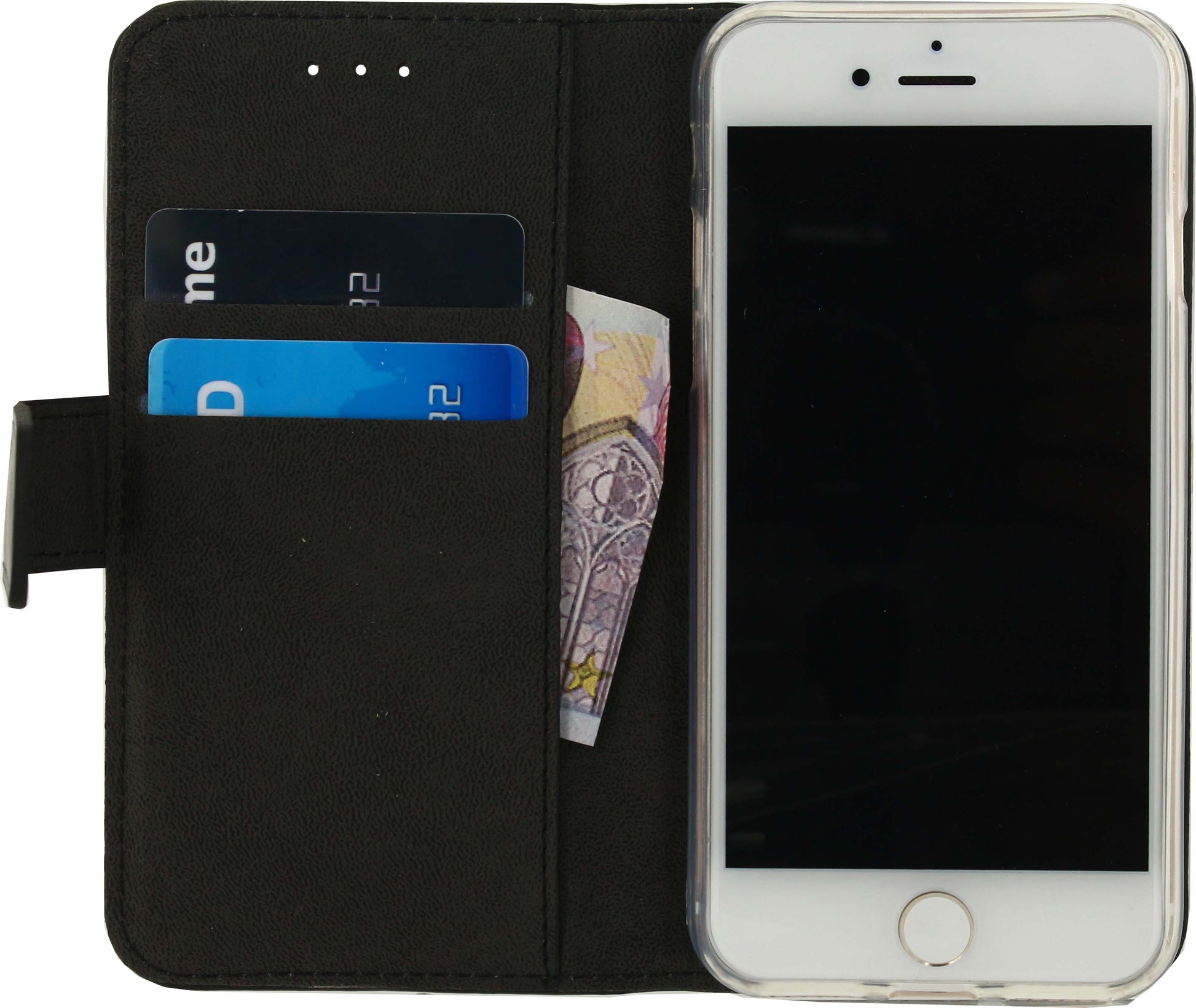 Mobilize Classic Gelly Wallet Book Case Apple Iphone 6/6S/7/8/Se (2020/2022) Black