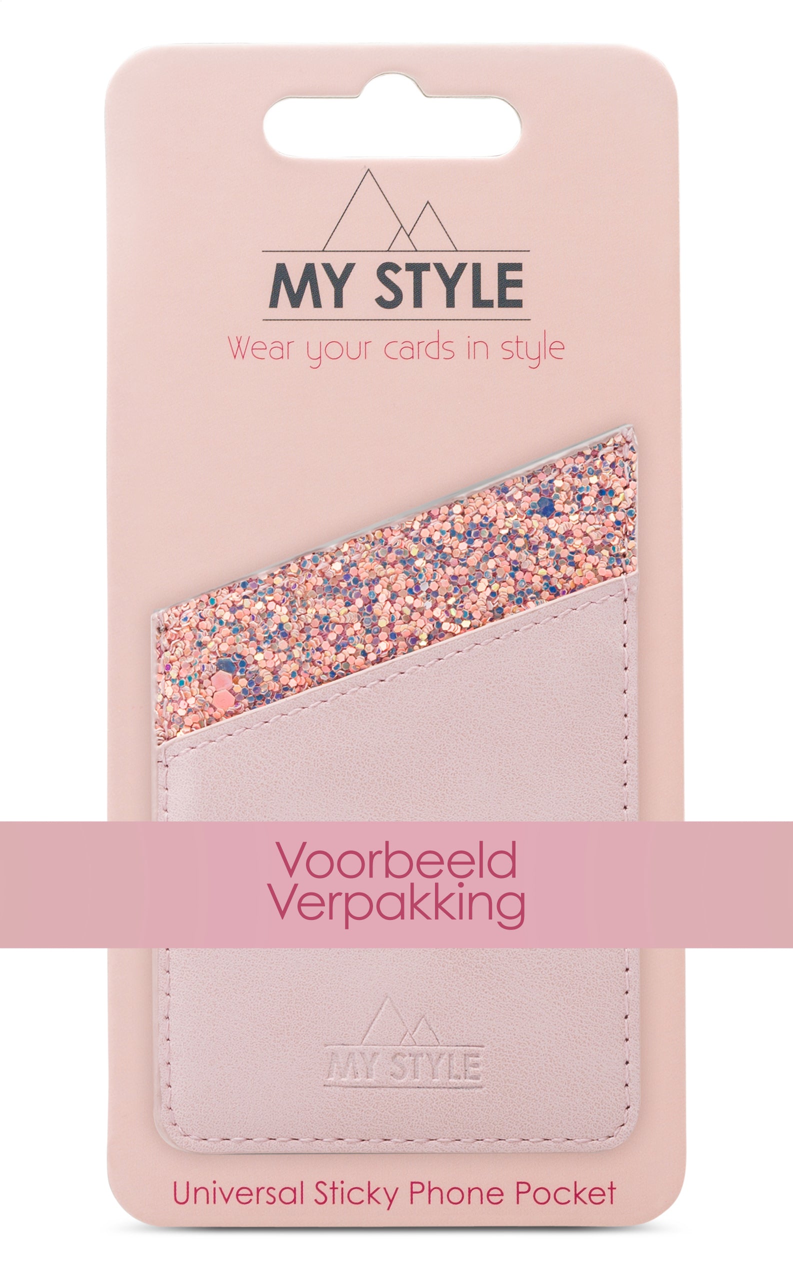 My Style Universal Sticky Card Pocket Silver Glam
