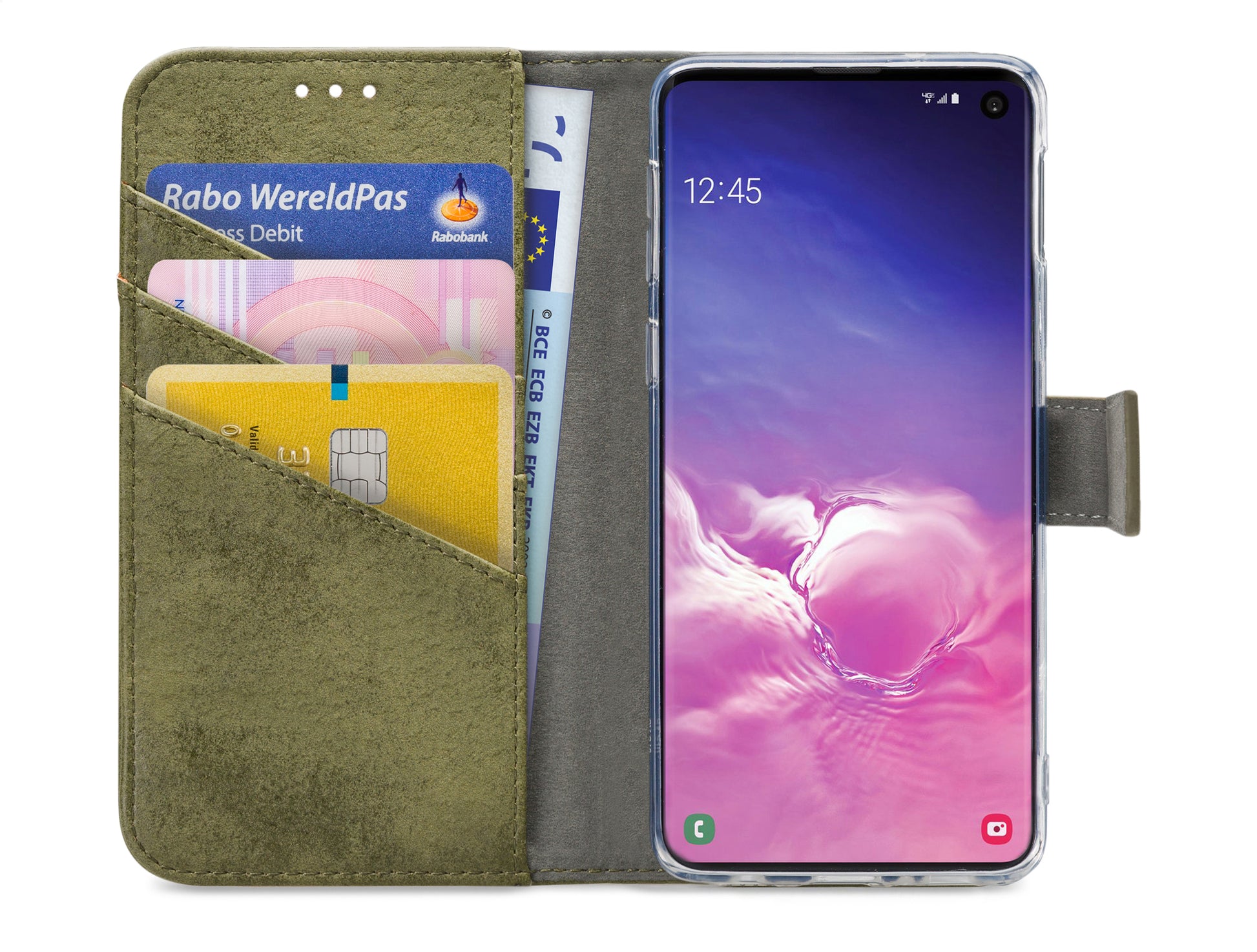 My Style Flex Wallet For Samsung Galaxy S10E Olive