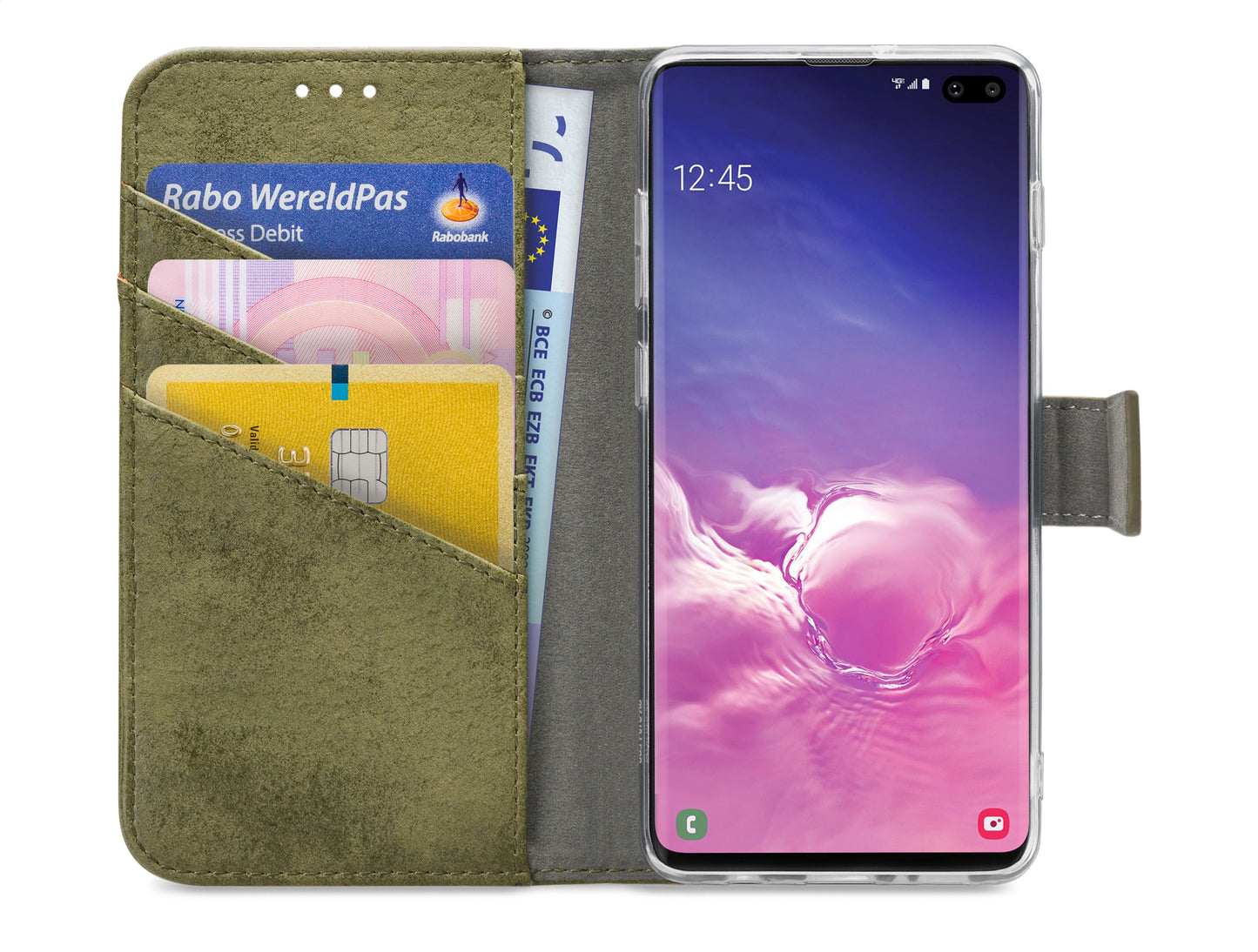 My Style Flex Wallet For Samsung Galaxy S10+ Olive