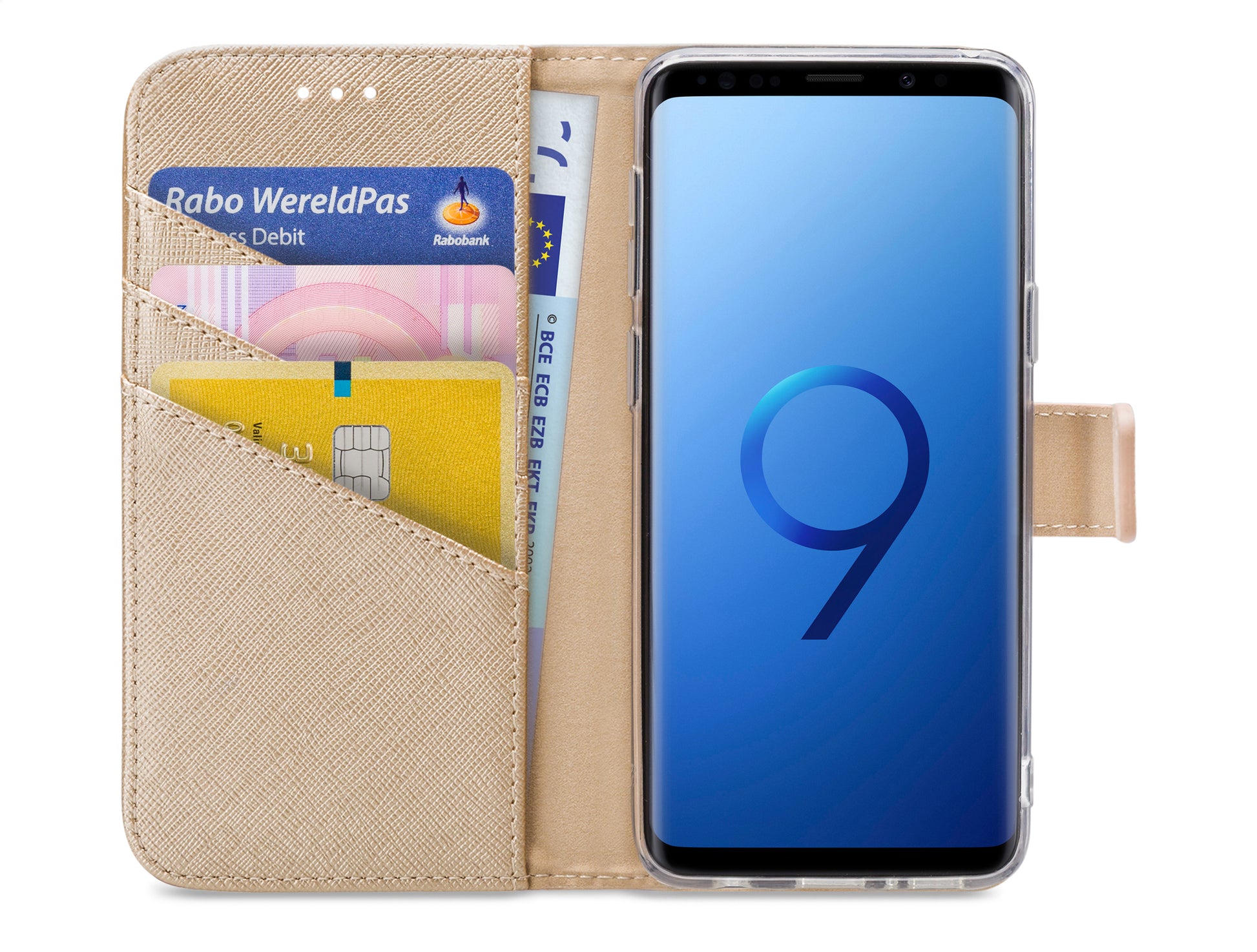 My Style Flex Wallet For Samsung Galaxy S9 Gold