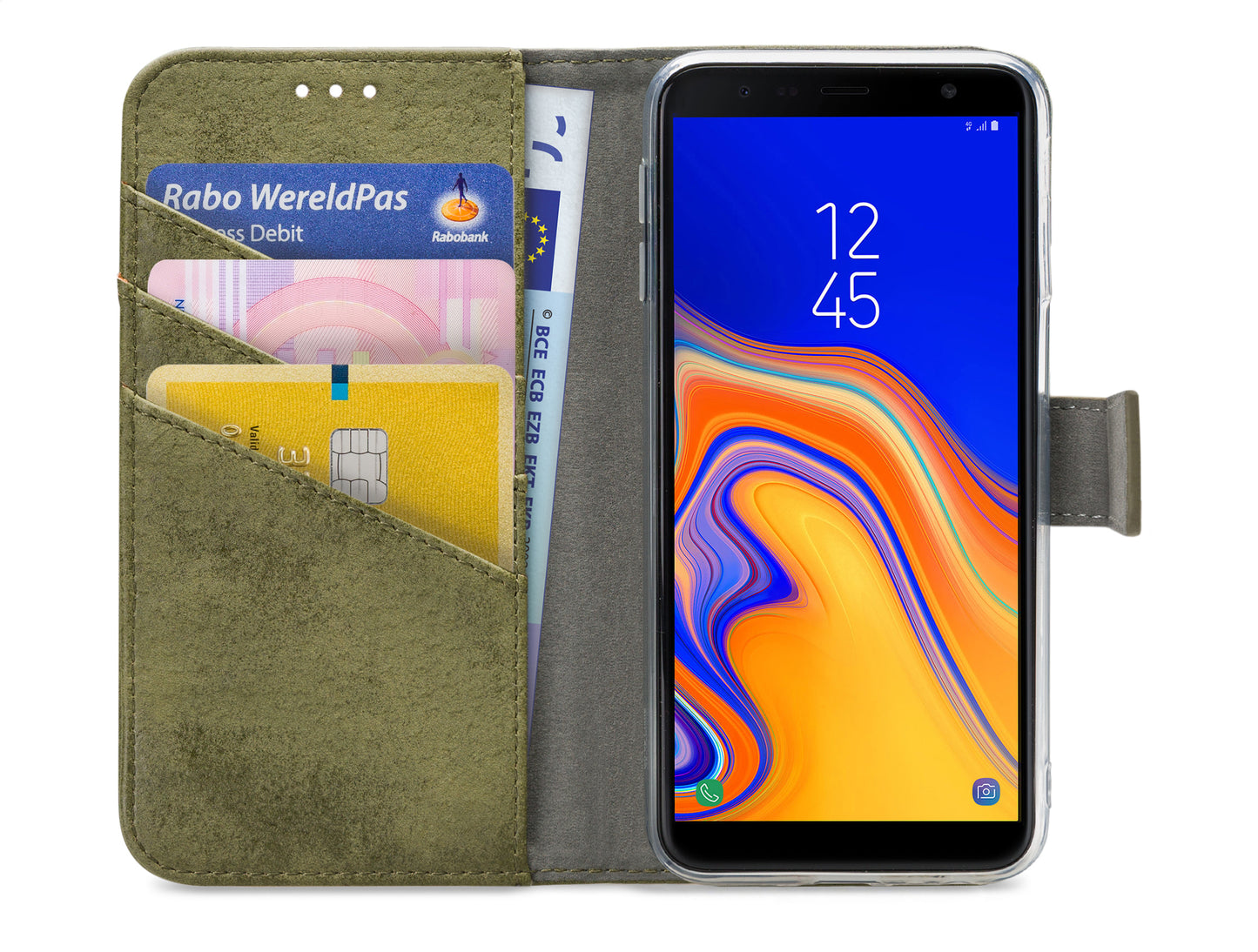 My Style Flex Wallet For Samsung Galaxy J6+ Olive