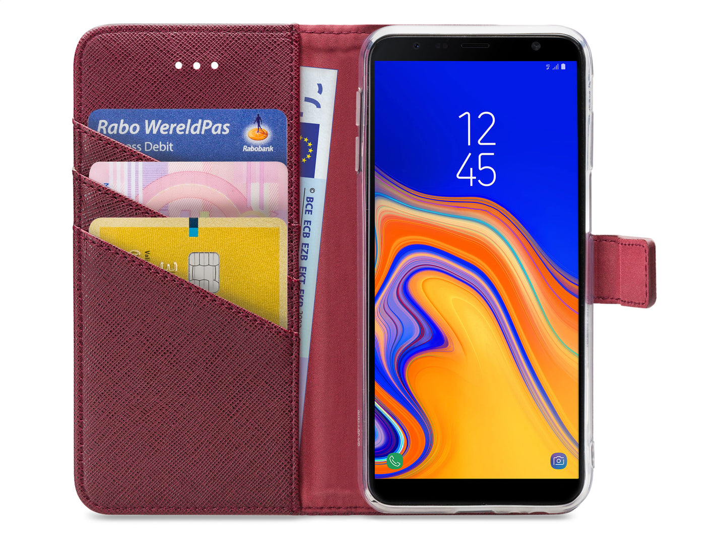 My Style Flex Wallet For Samsung Galaxy J6+ Bordeaux