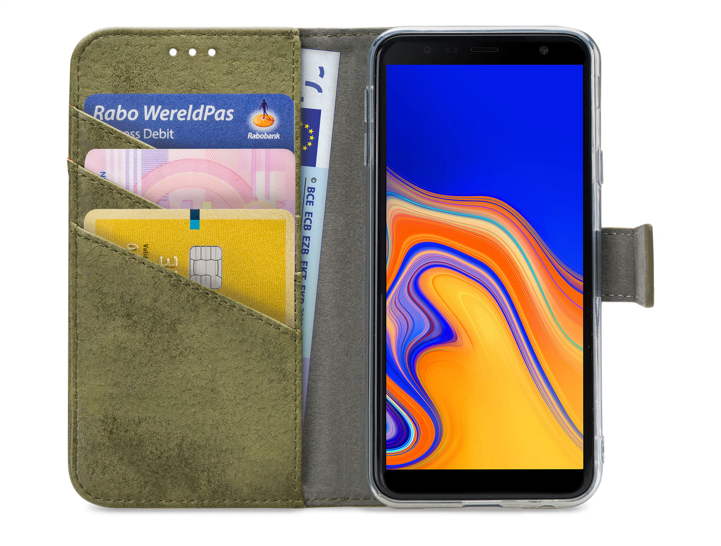 My Style Flex Wallet For Samsung Galaxy J4+ Olive