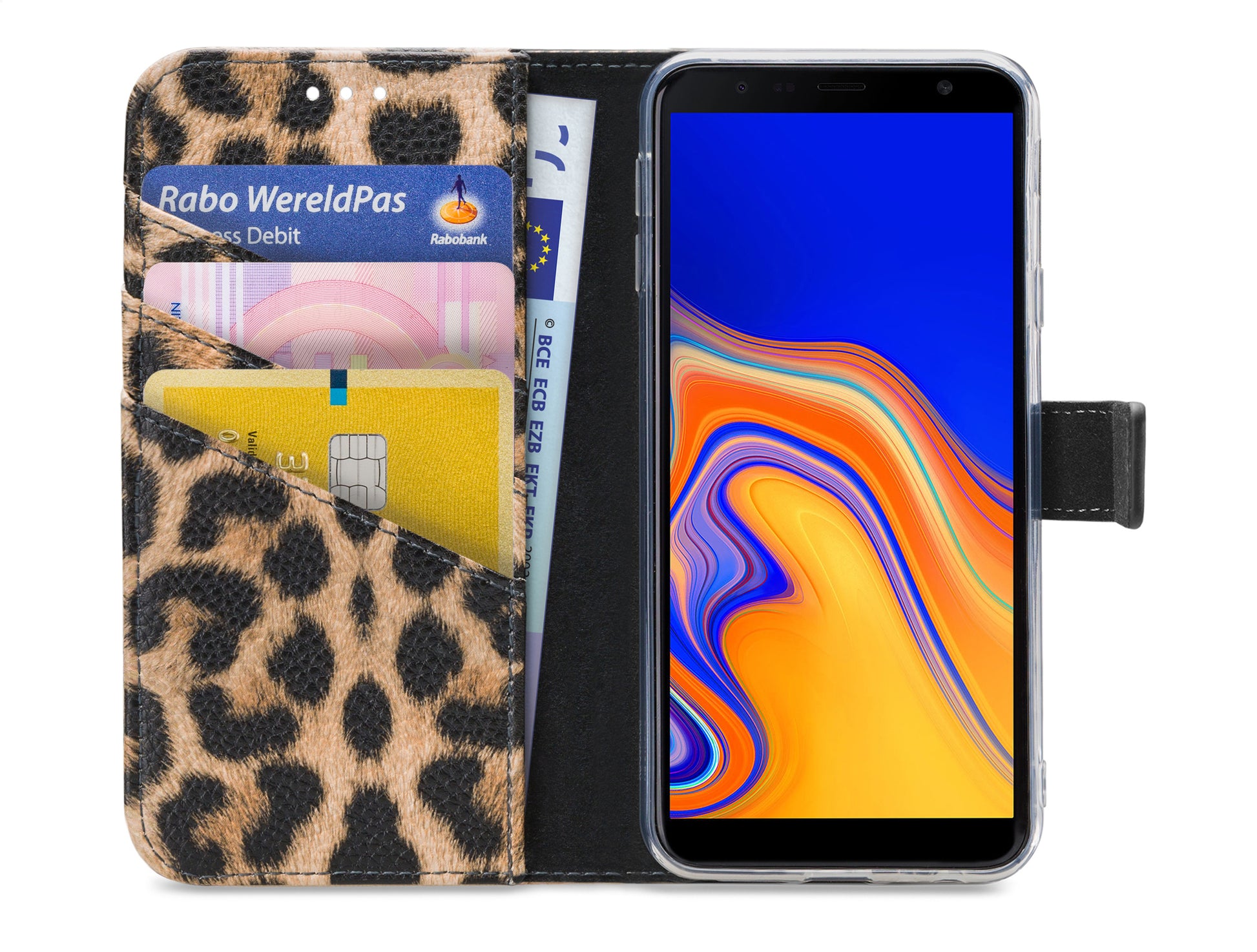 My Style Flex Wallet For Samsung Galaxy J4+ Leopard