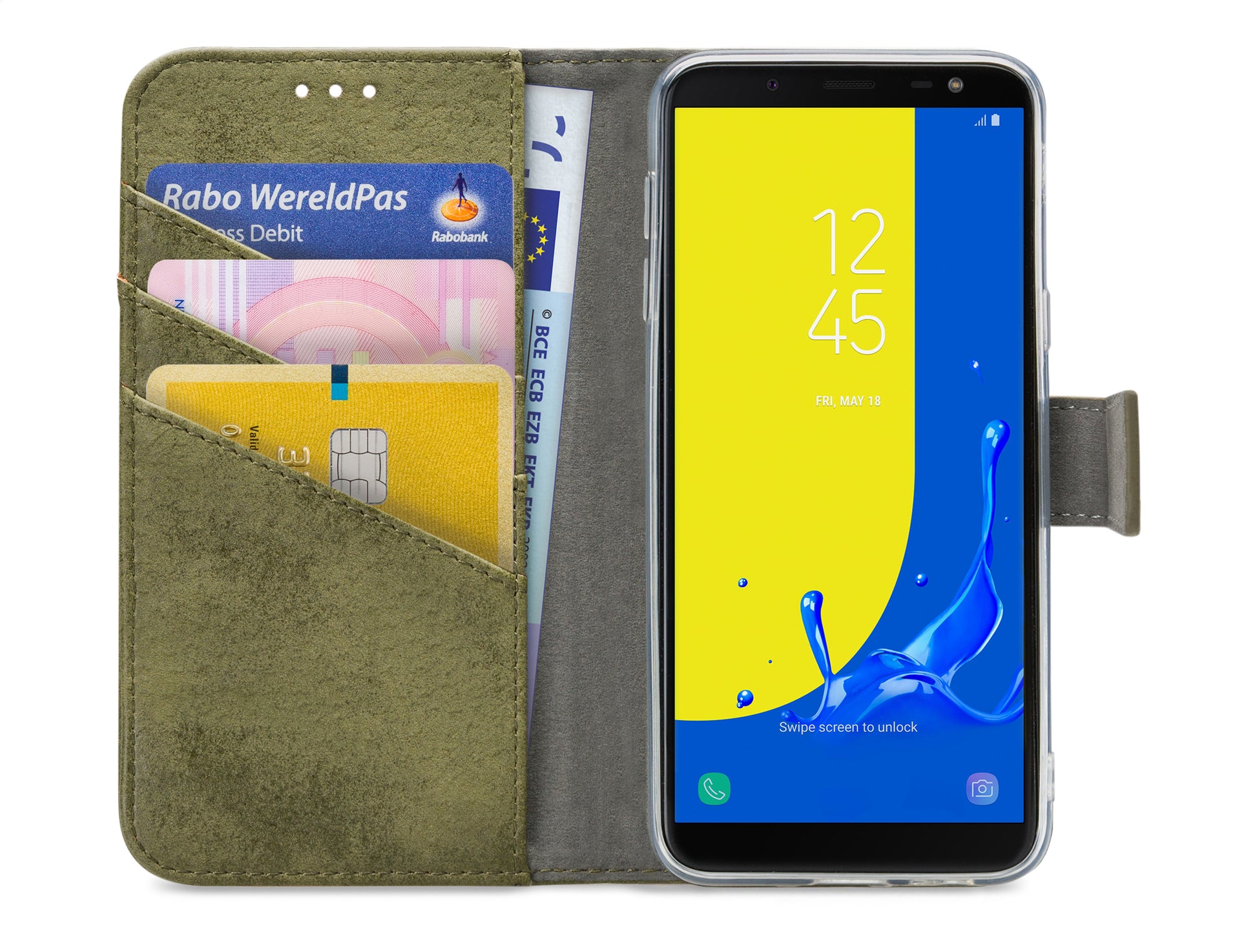 My Style Flex Wallet For Samsung Galaxy J6 2018 Olive