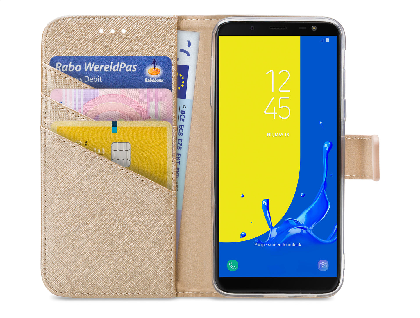 My Style Flex Wallet For Samsung Galaxy J6 2018 Gold