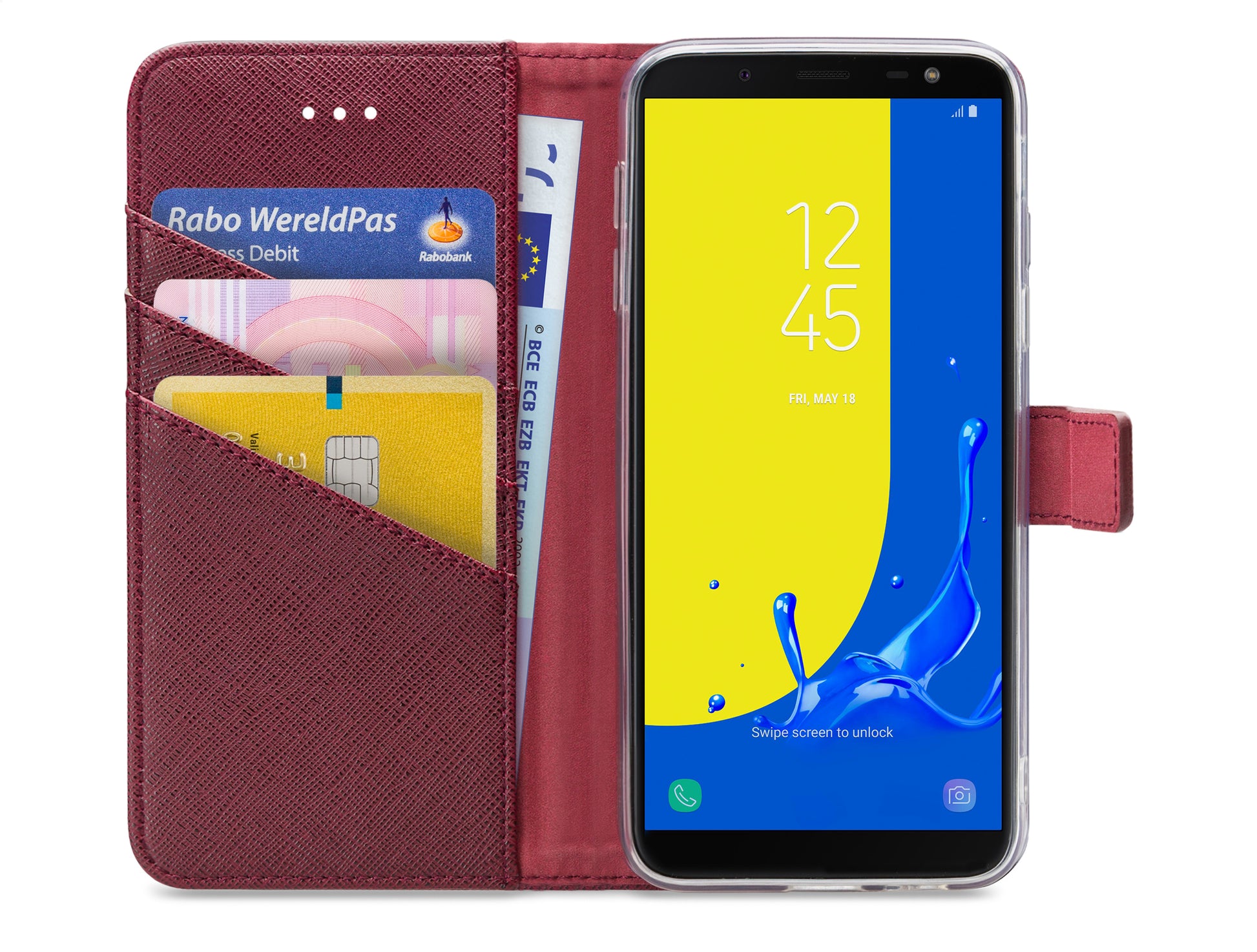 My Style Flex Wallet For Samsung Galaxy J6 2018 Bordeaux