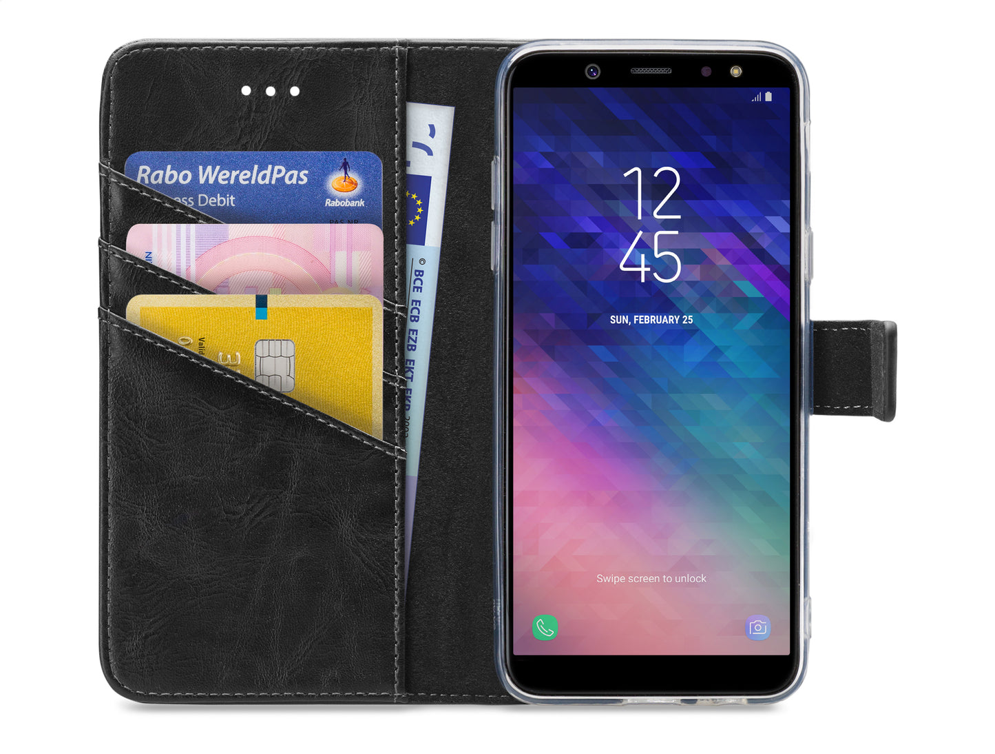 My Style Flex Wallet For Samsung Galaxy A6 2018 Black