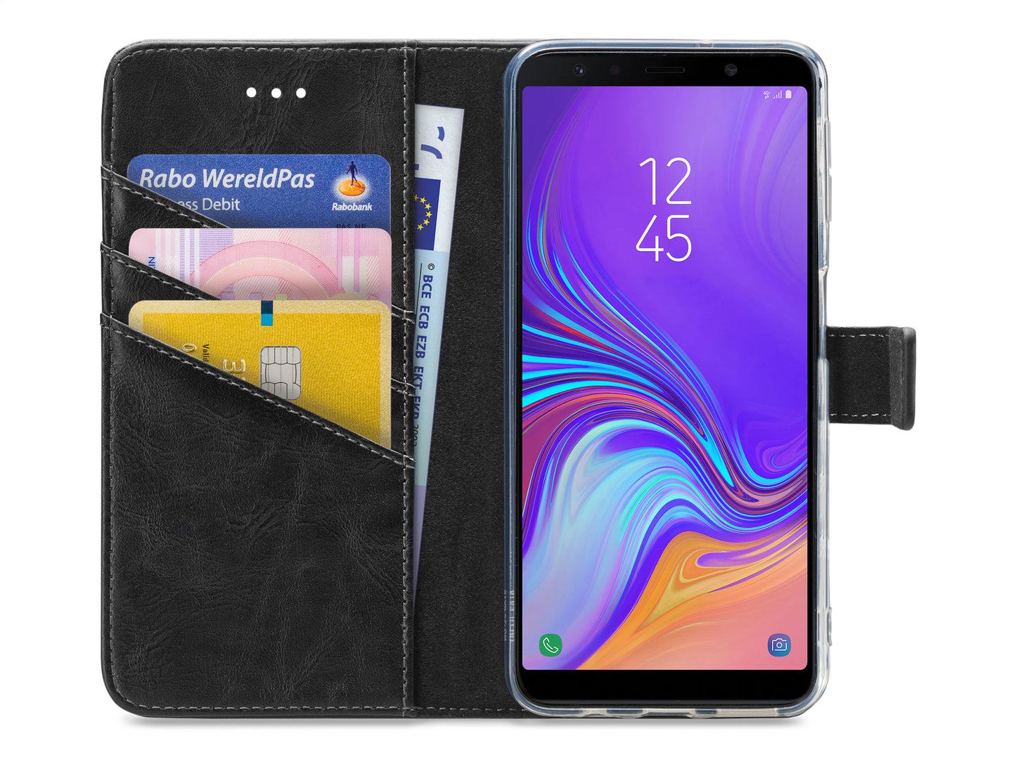 My Style Flex Wallet For Samsung Galaxy A7 2018 Black
