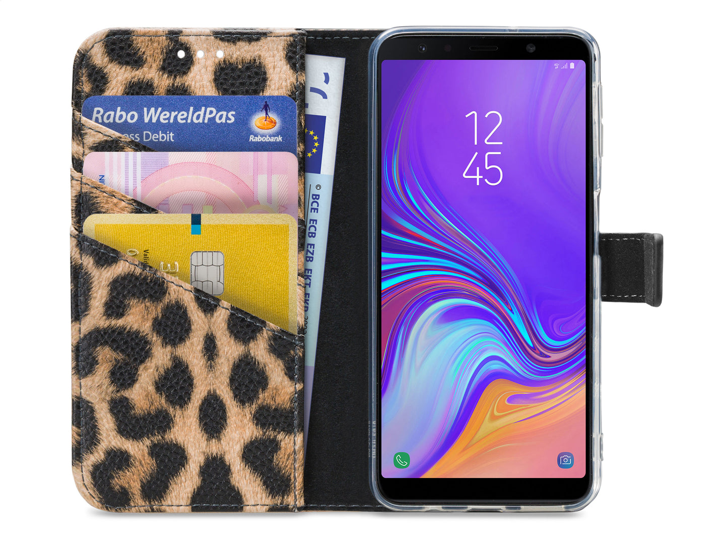 My Style Flex Wallet For Samsung Galaxy A7 2018 Leopard