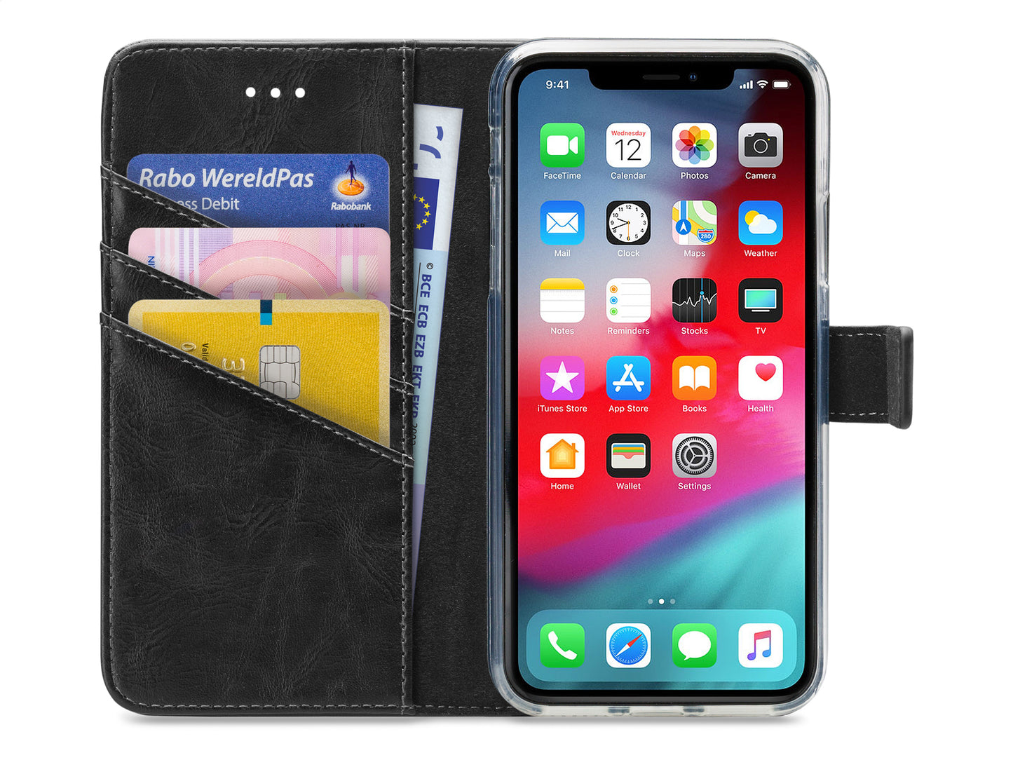 My Style Flex Wallet For Apple Iphone X/Xs Black