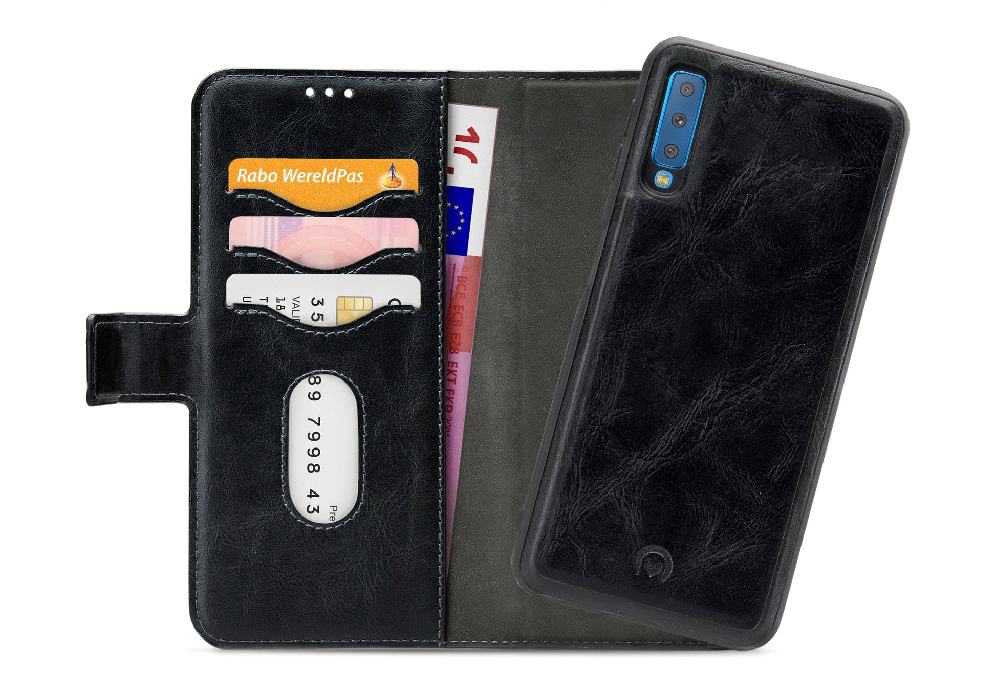 Mobilize 2In1 Gelly Wallet Case Samsung Galaxy A7 2018 Black