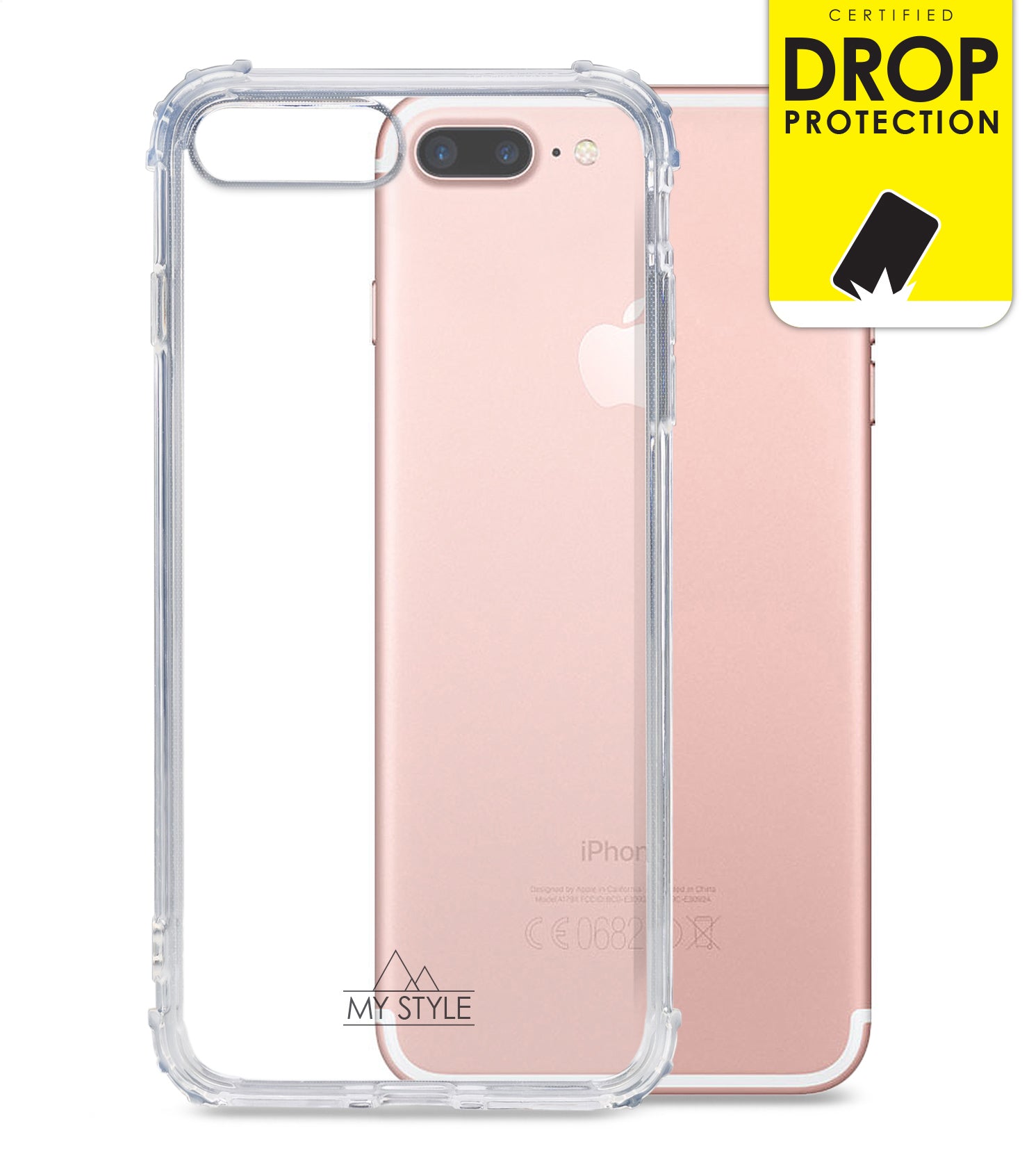 My Style Protective Flex Case For Apple Iphone 7 Plus//8 Plus Clear