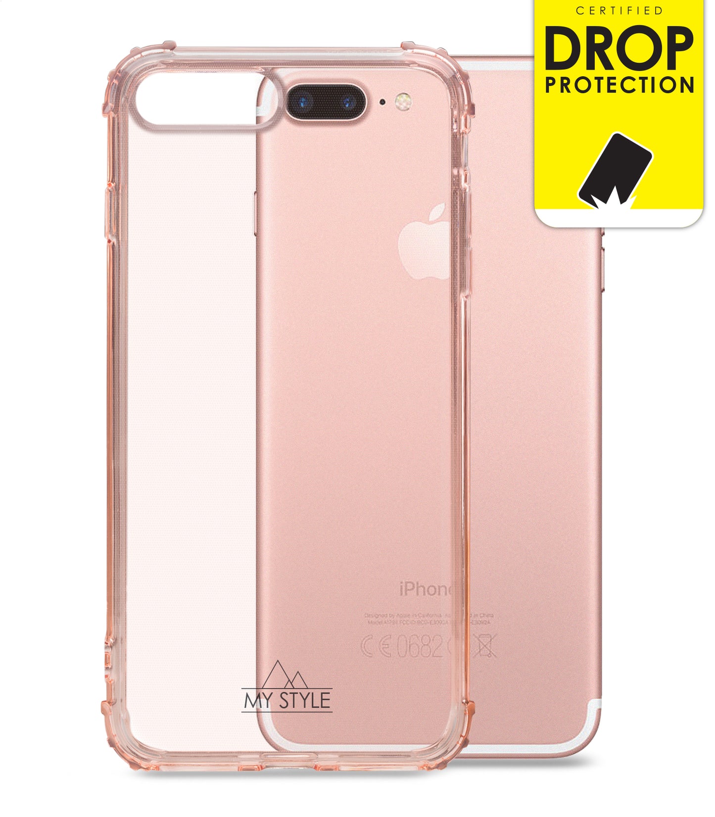 My Style Protective Flex Case For Apple Iphone 7 Plus//8 Plus Soft Pink